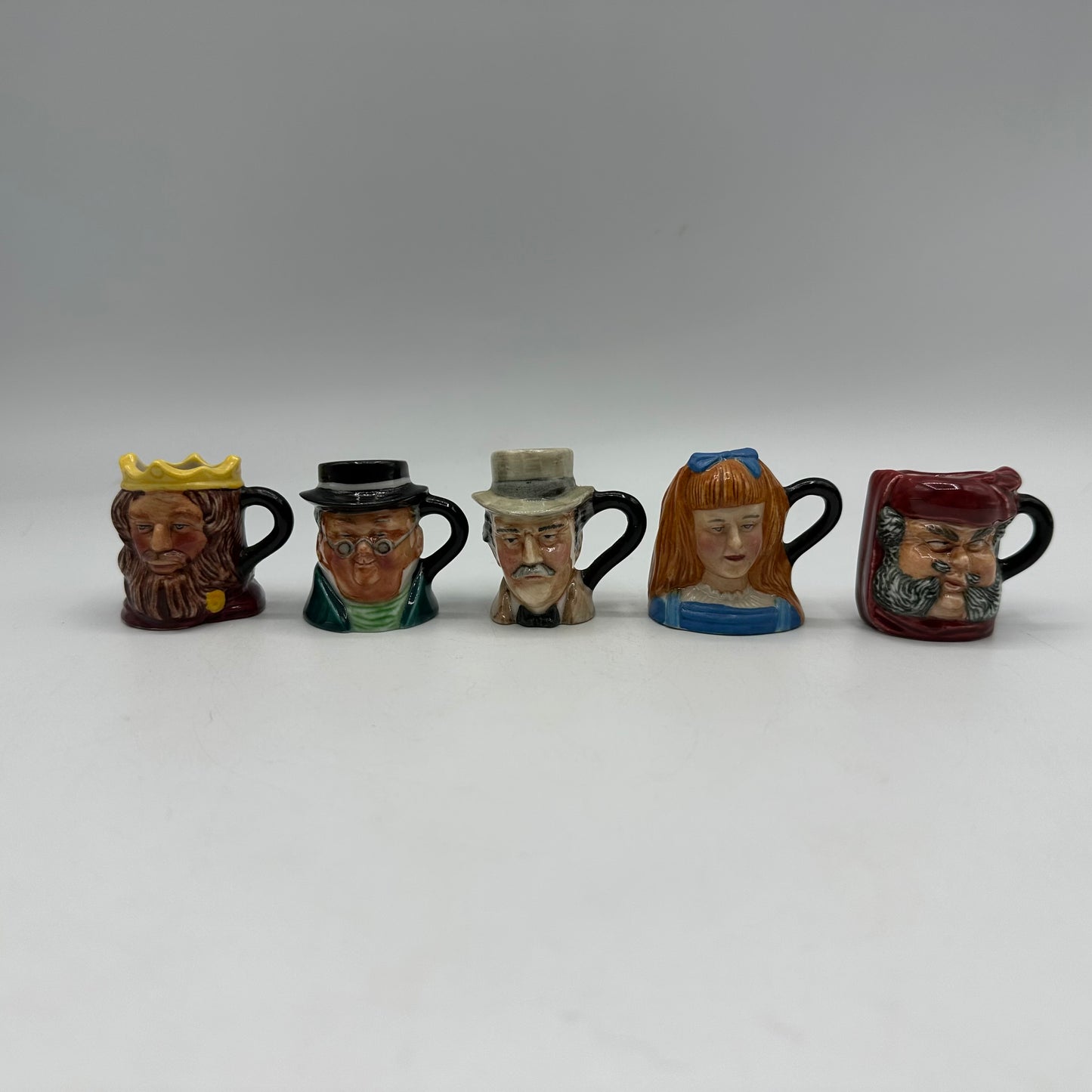 Franklin Porcelain English Heritage Miniature Toby Jug Collection