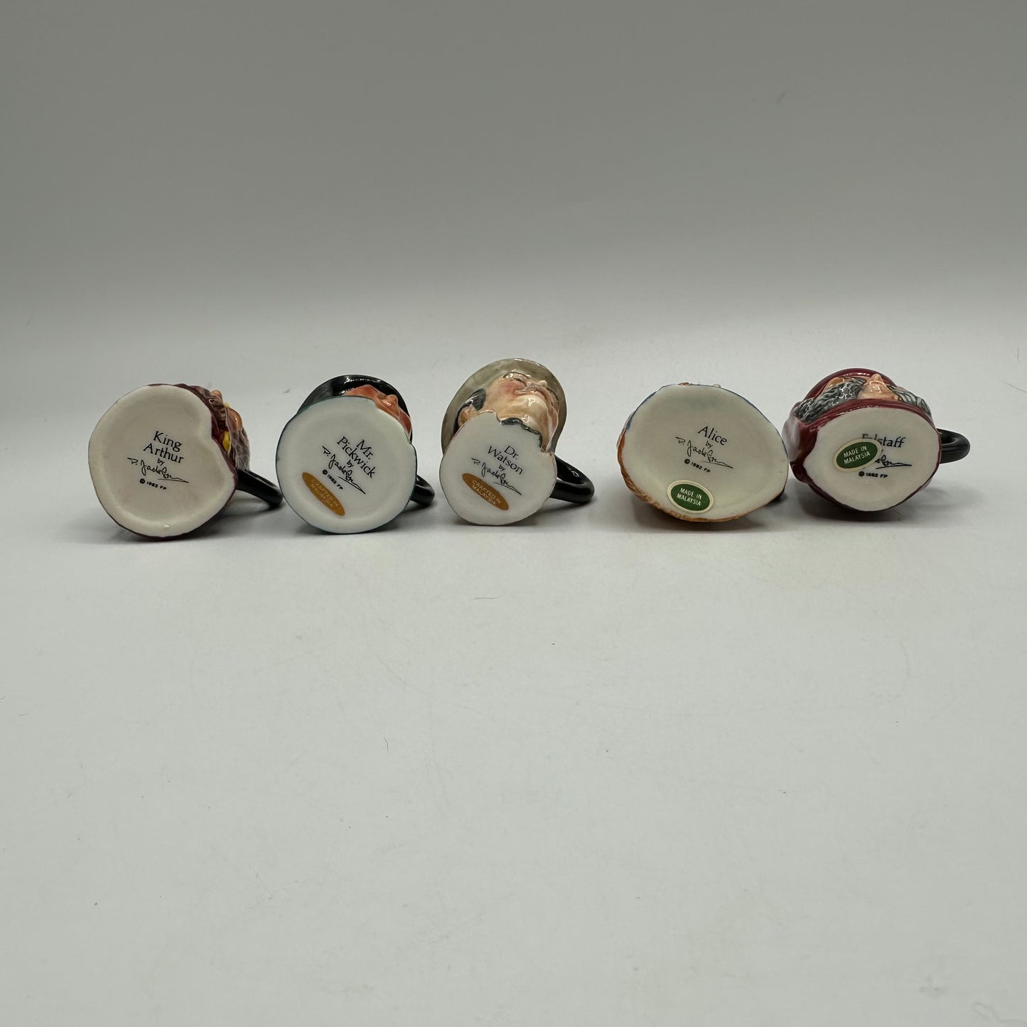 Franklin Porcelain English Heritage Miniature Toby Jug Collection