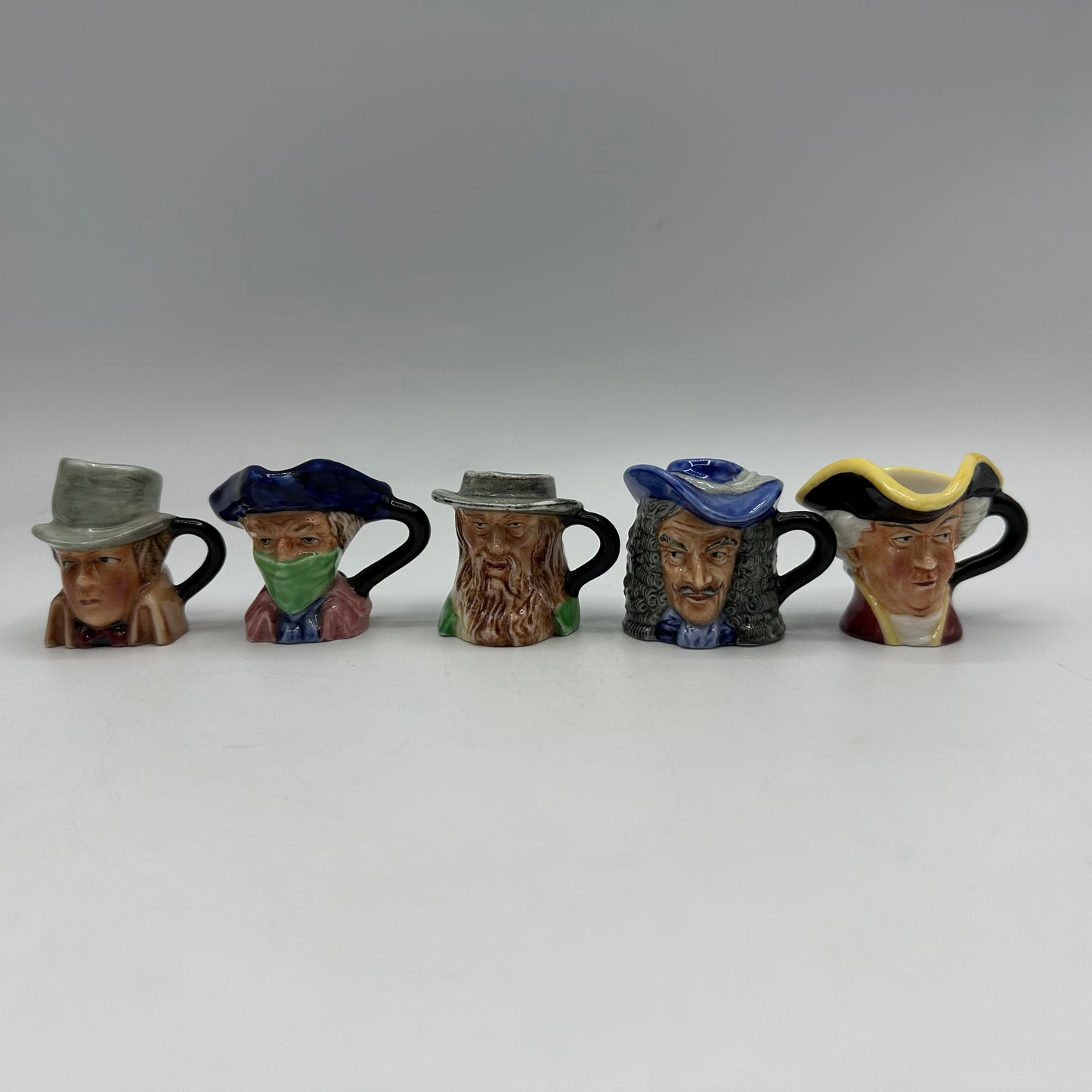 Franklin Porcelain English Heritage Miniature Toby Jug Collection