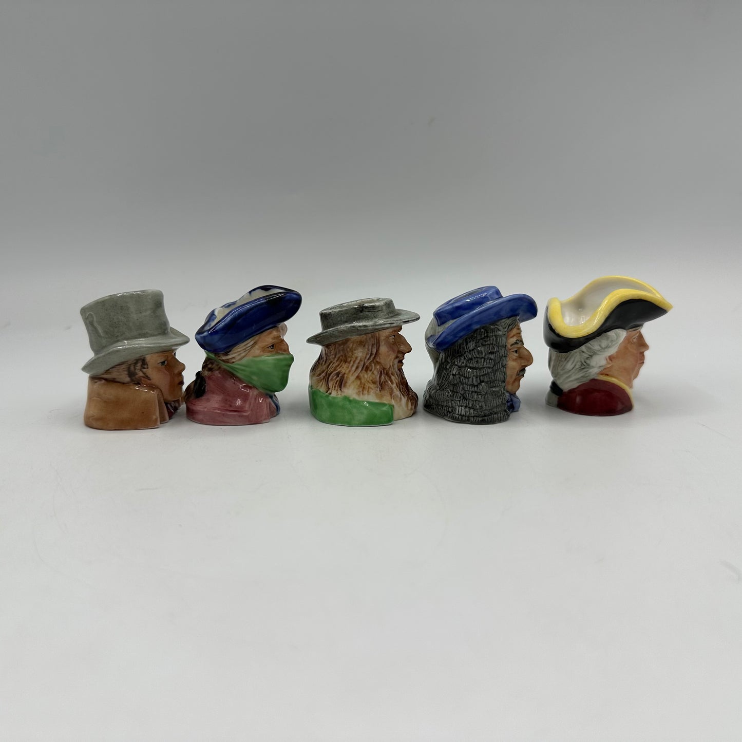 Franklin Porcelain English Heritage Miniature Toby Jug Collection