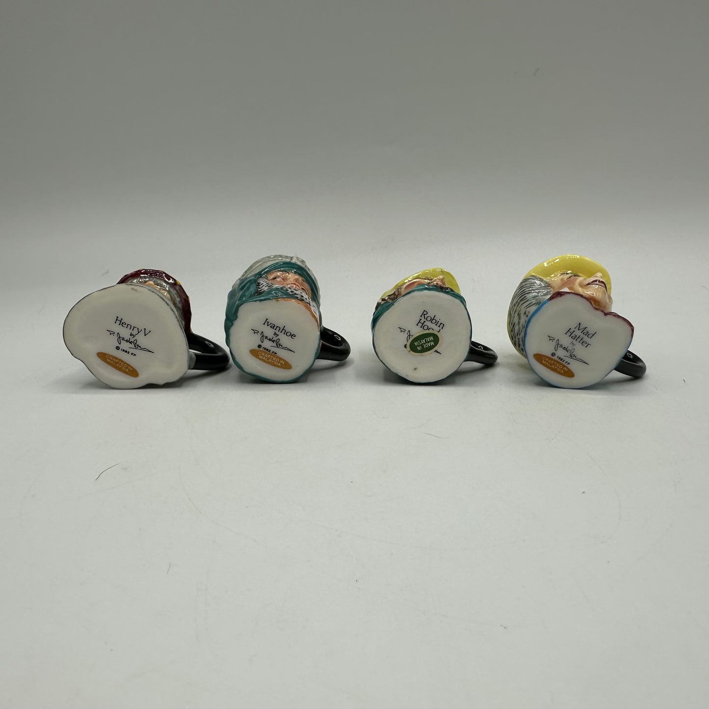 Franklin Porcelain English Heritage Miniature Toby Jug Collection