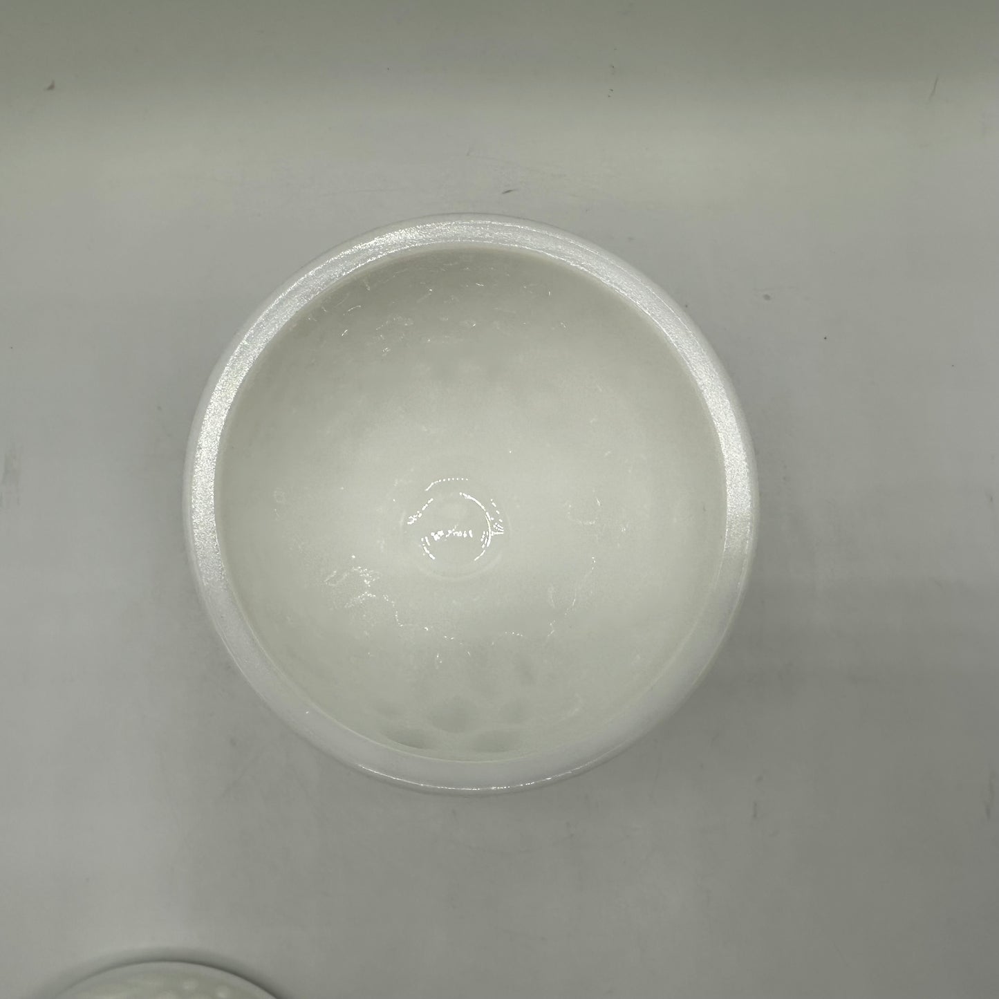 Avon Milk Glass Pedestal Candy Dish With Lid