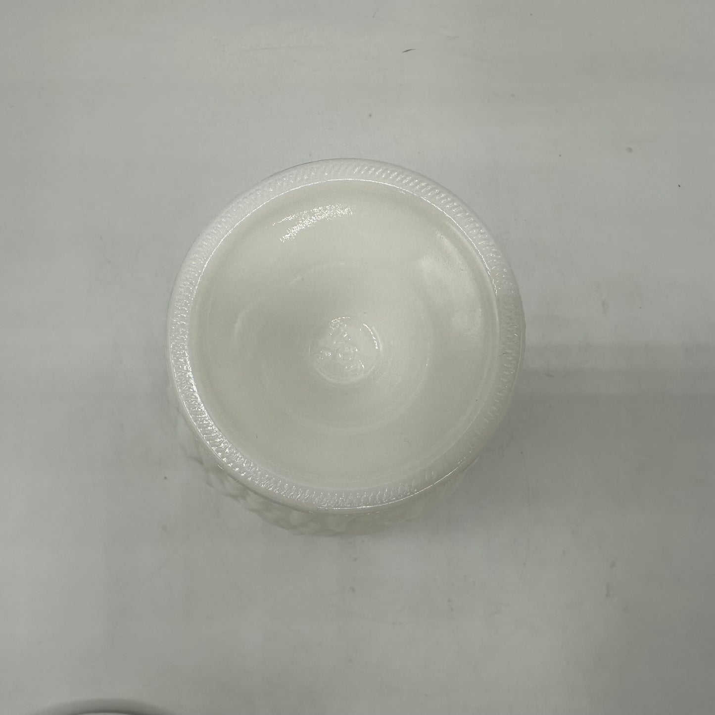 Avon Milk Glass Pedestal Candy Dish With Lid