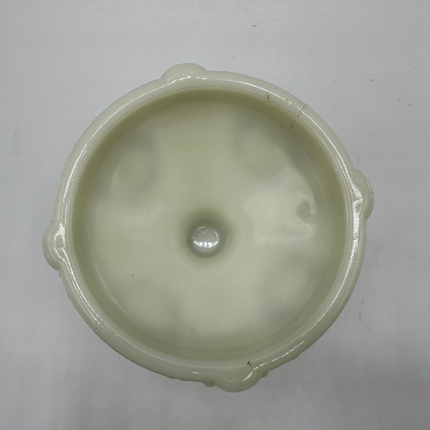US Glass Custard Glass Candle Holder (Est. 1890's)