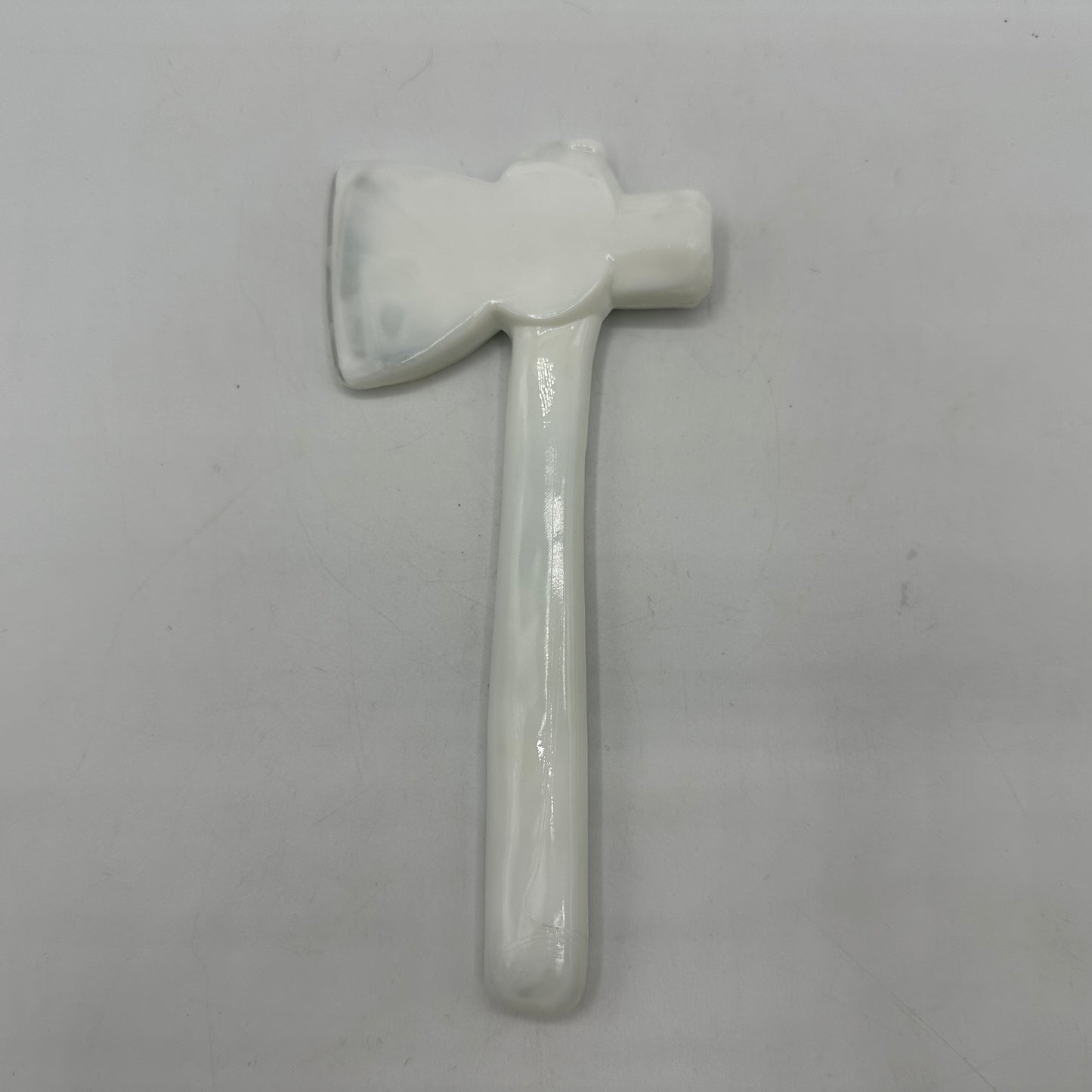 Novelty Milk Glass Axe/Tomahawk