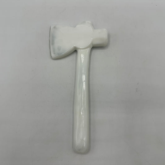Novelty Milk Glass Axe/Tomahawk