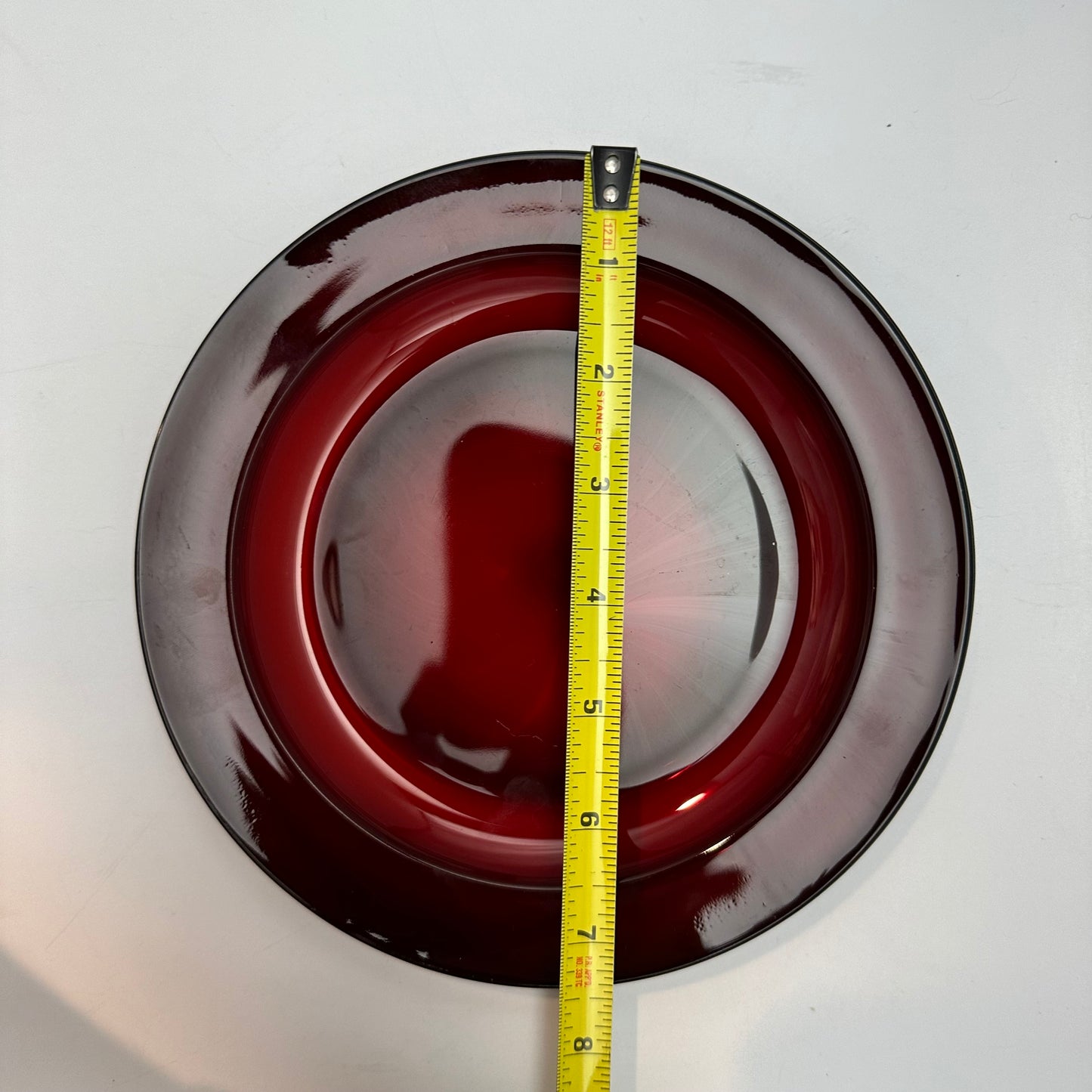 Anchor Hocking Ruby Red 8" Plate, Set of 7