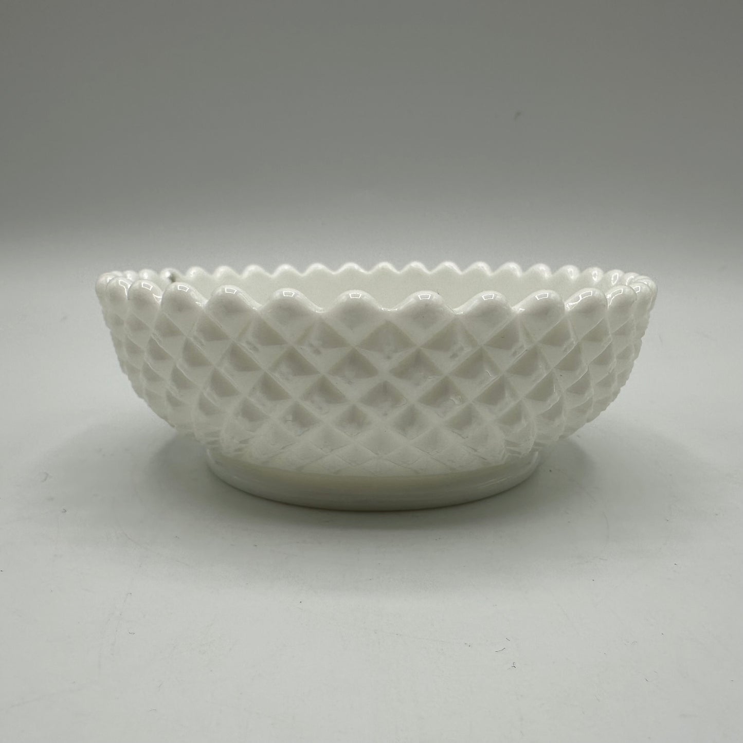 Westmoreland Milk Glass Floral Painted Dish