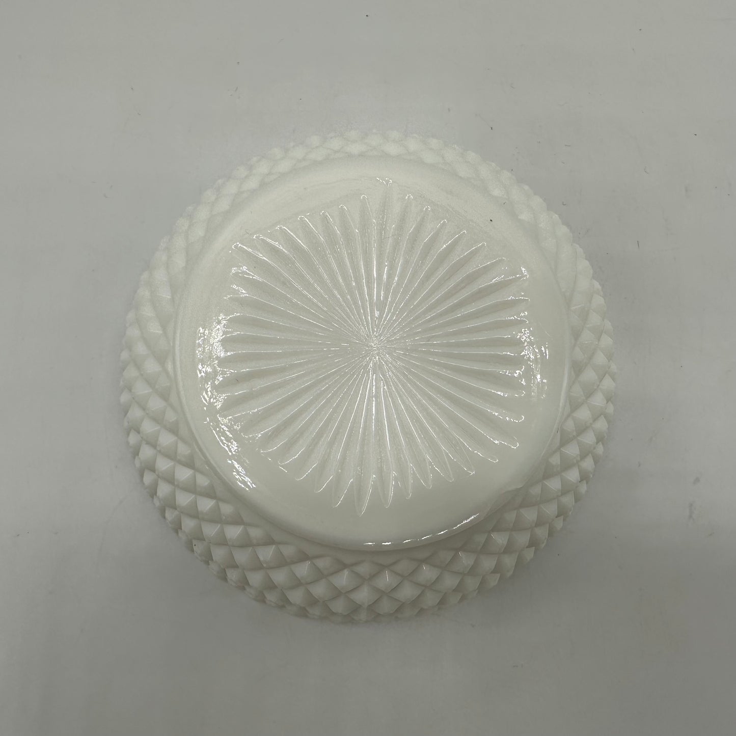 Westmoreland Milk Glass Floral Painted Dish