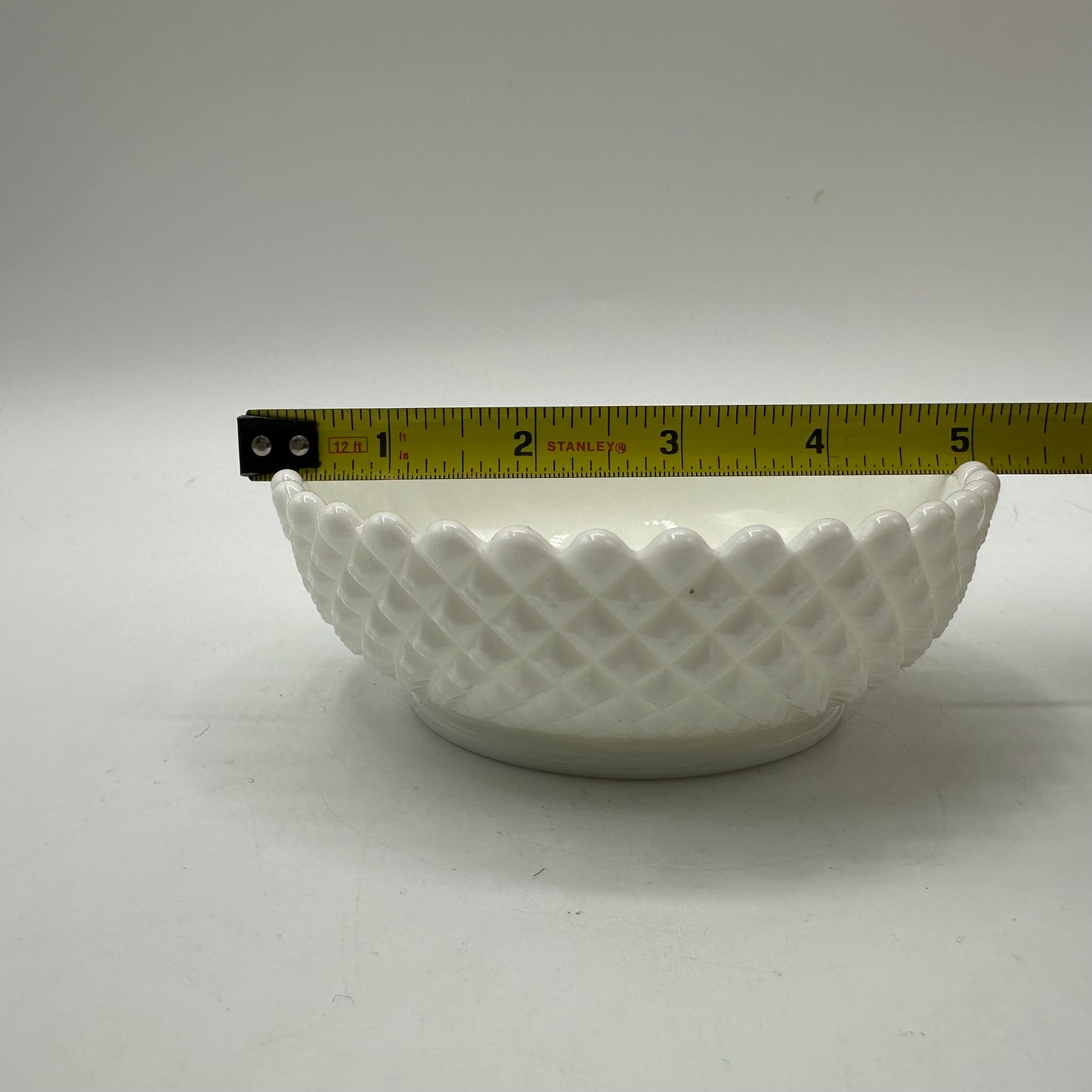 Westmoreland Milk Glass Floral Painted Dish