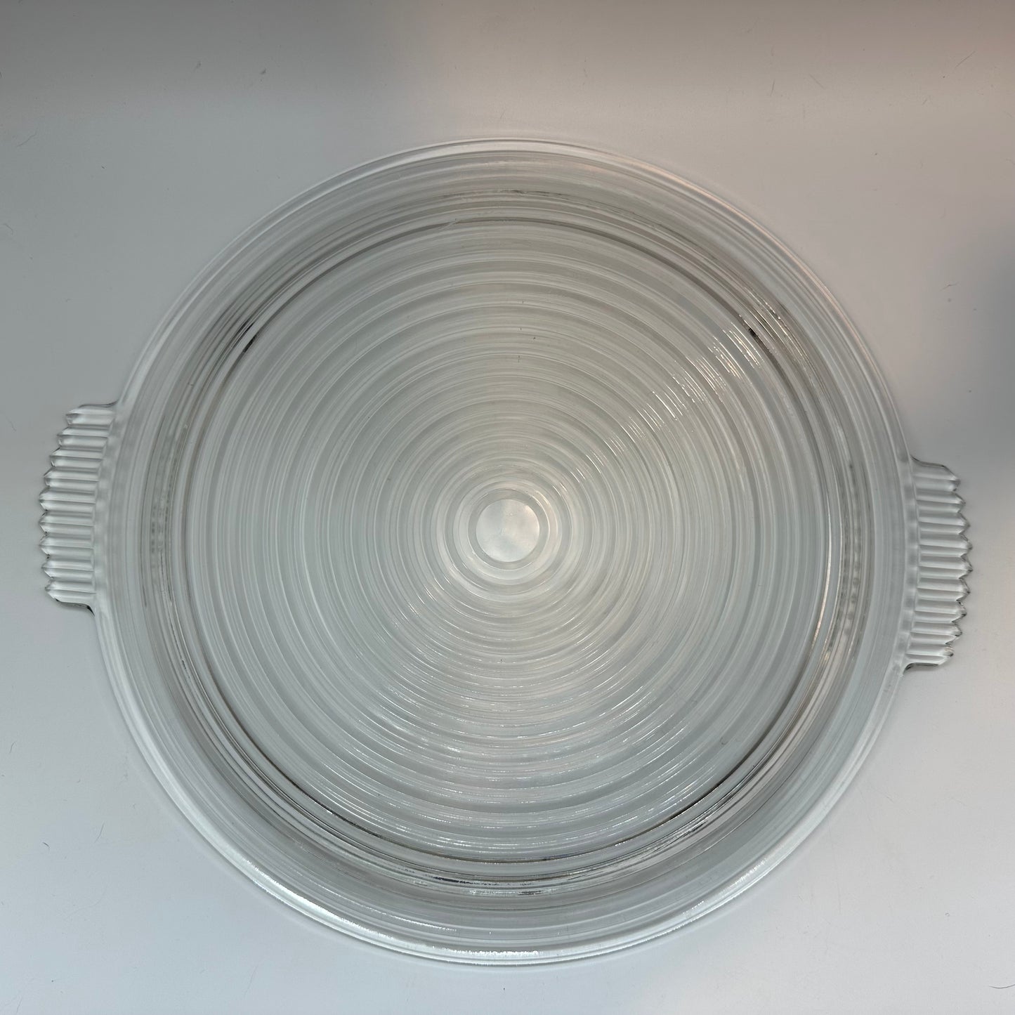 Anchor Hocking Manhattan 14" Round Platter with Ruby Inserts