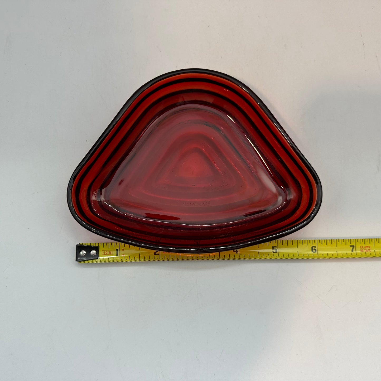 Anchor Hocking Manhattan 14" Round Platter with Ruby Inserts