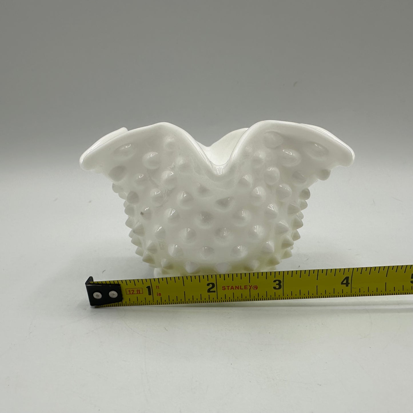 Fenton Milk Glass Hobnail Star Candy Dish