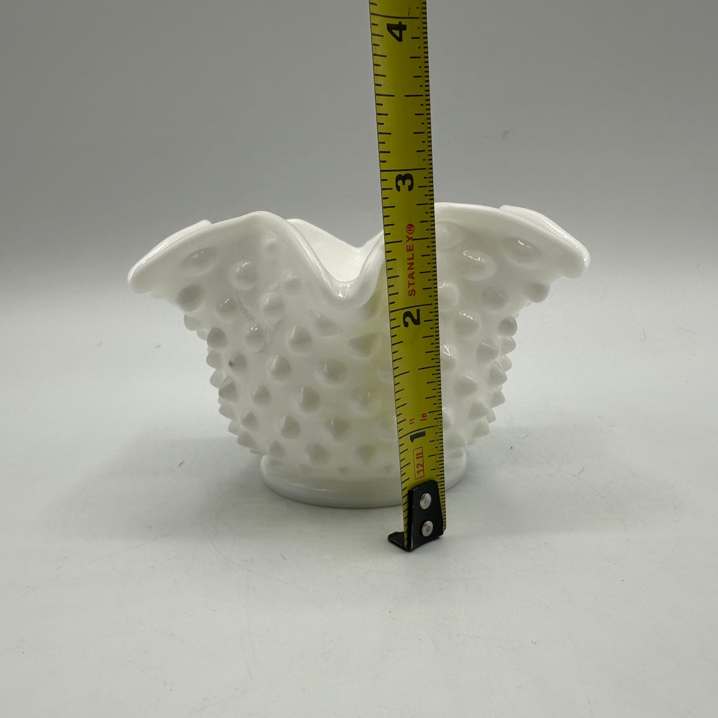 Fenton Milk Glass Hobnail Star Candy Dish
