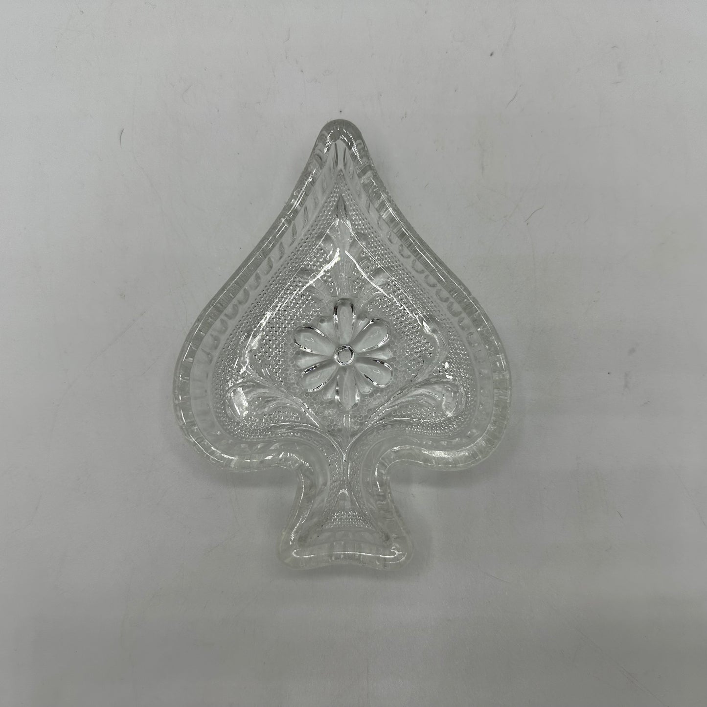 Indiana Glass Clear Tiara Sandwich Pattern Club Snack Dish