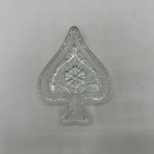 Indiana Glass Clear Tiara Sandwich Pattern Club Snack Dish