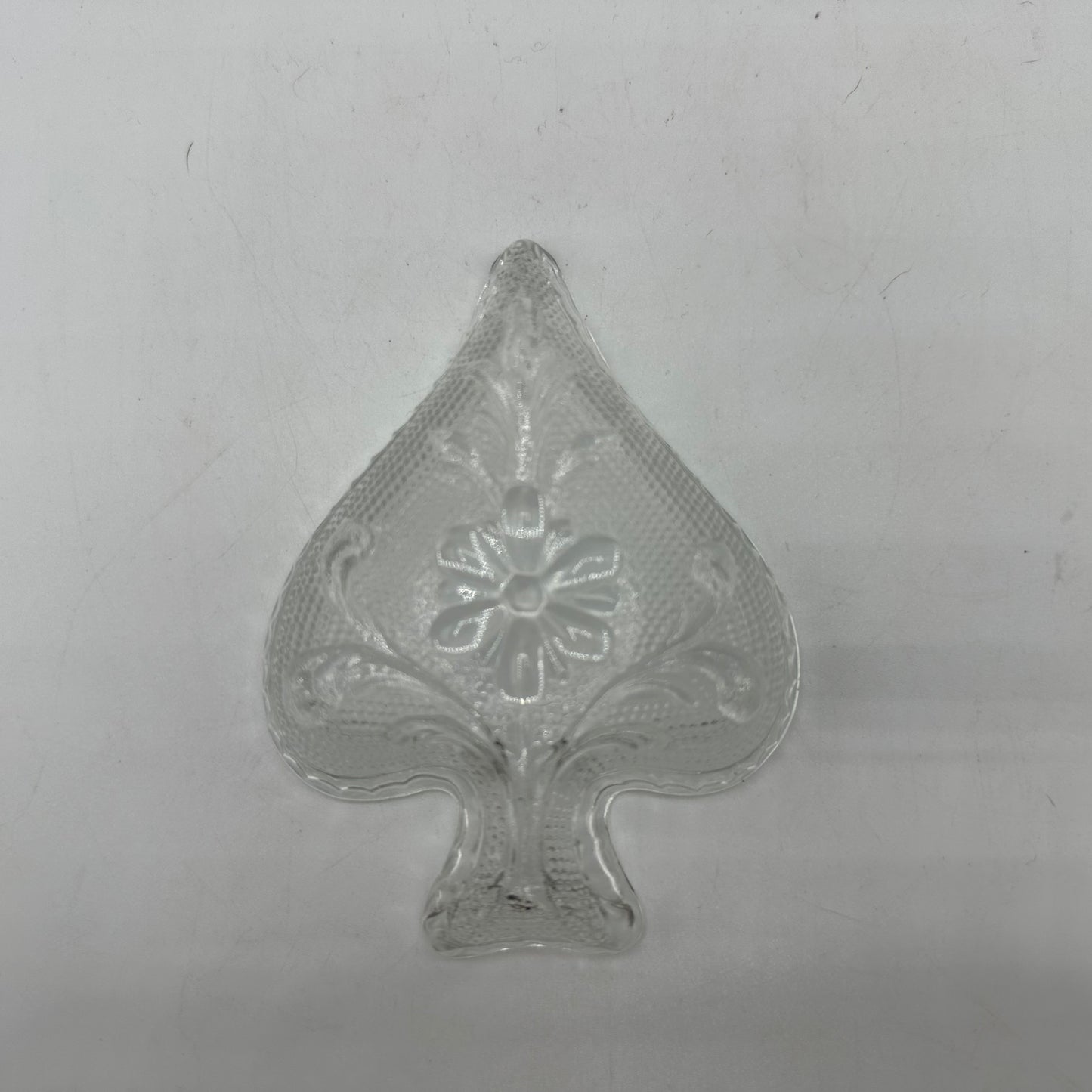 Indiana Glass Clear Tiara Sandwich Pattern Club Snack Dish