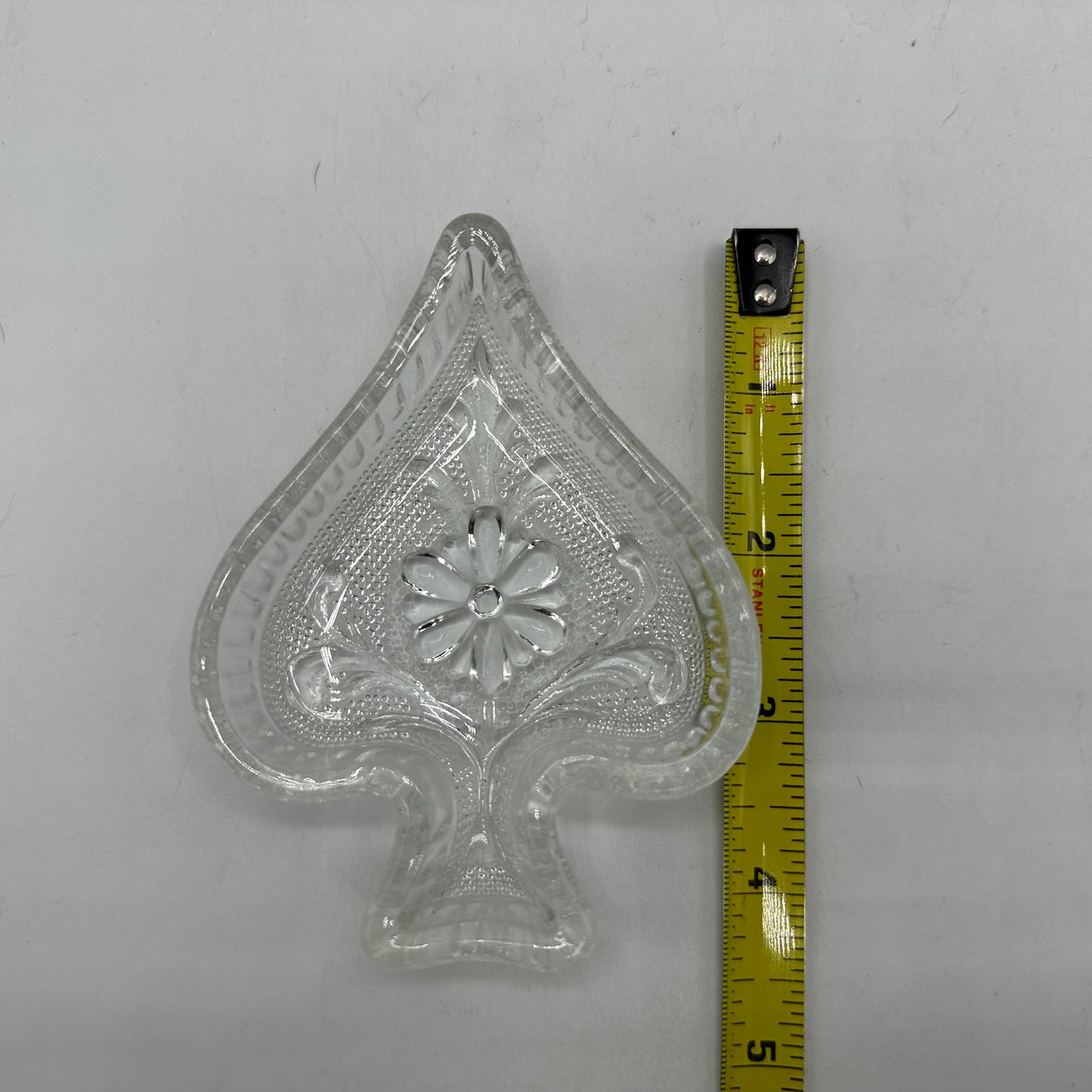 Indiana Glass Clear Tiara Sandwich Pattern Club Snack Dish