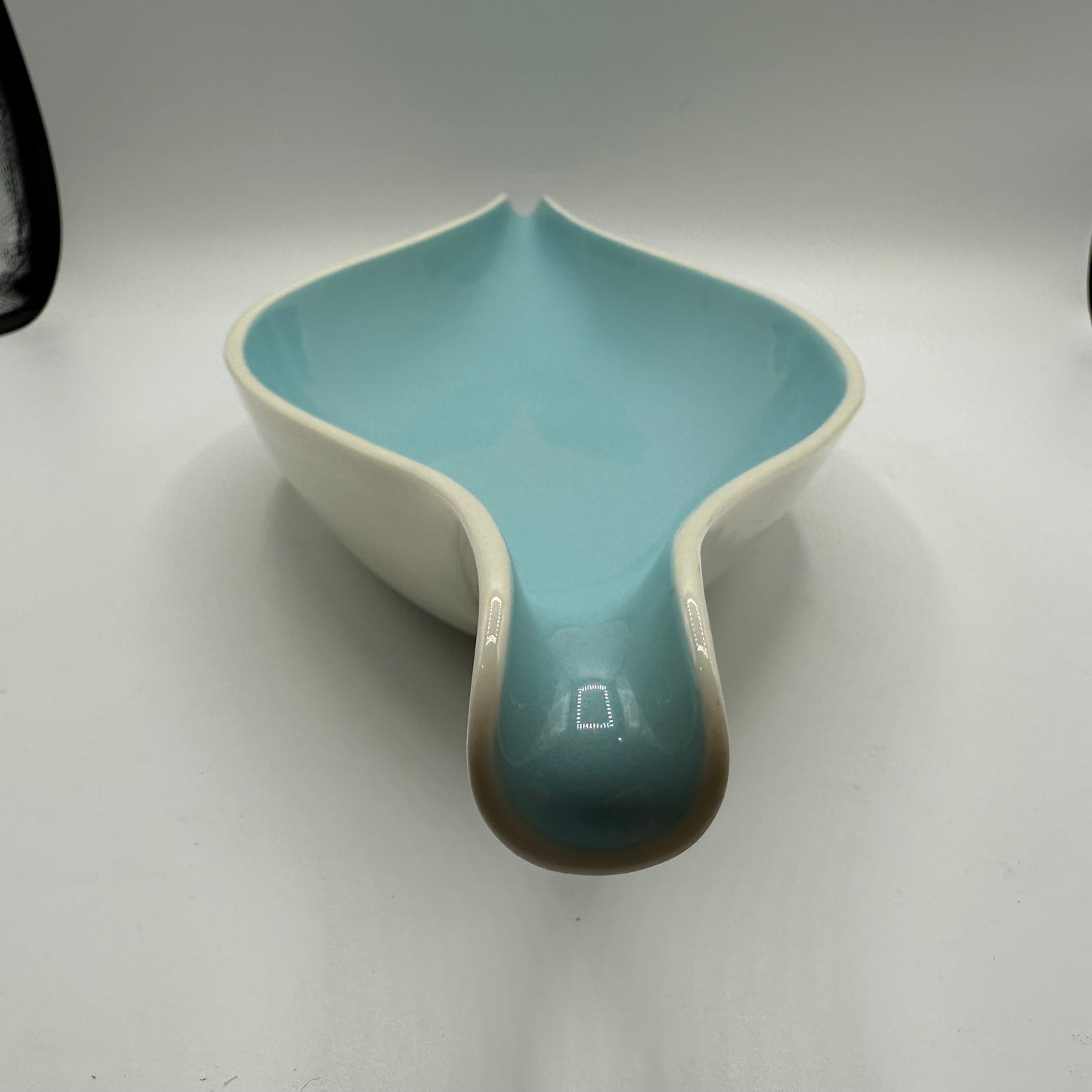 Taylorton American Fine China Turquoise Bread Tray, Gondola Shaped