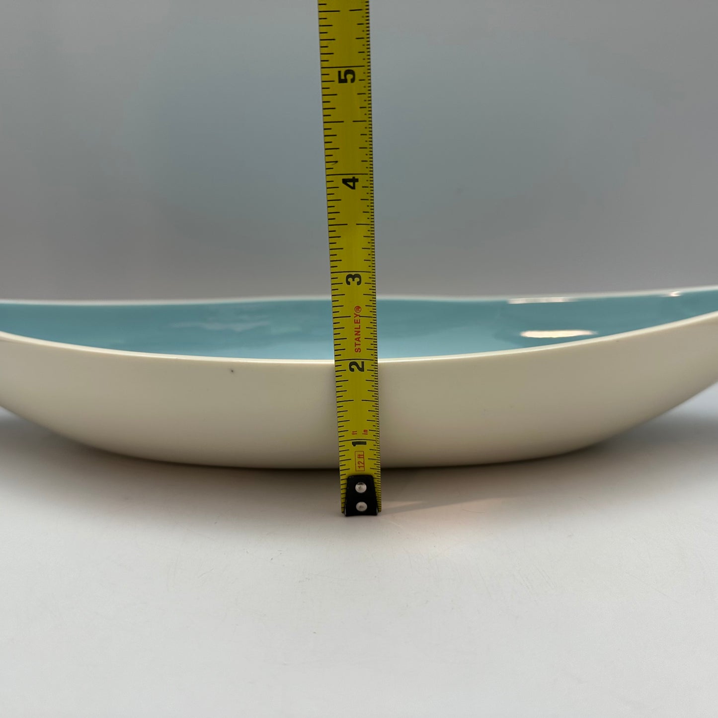 Taylorton American Fine China Turquoise Bread Tray, Gondola Shaped