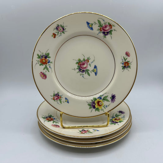 Syracuse China Selma Old Ivory Salad Plates, Set of 4