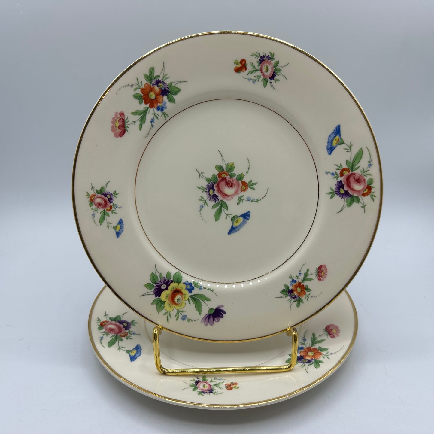 Syracuse China Selma Old Ivory Salad Plates, Set of 2