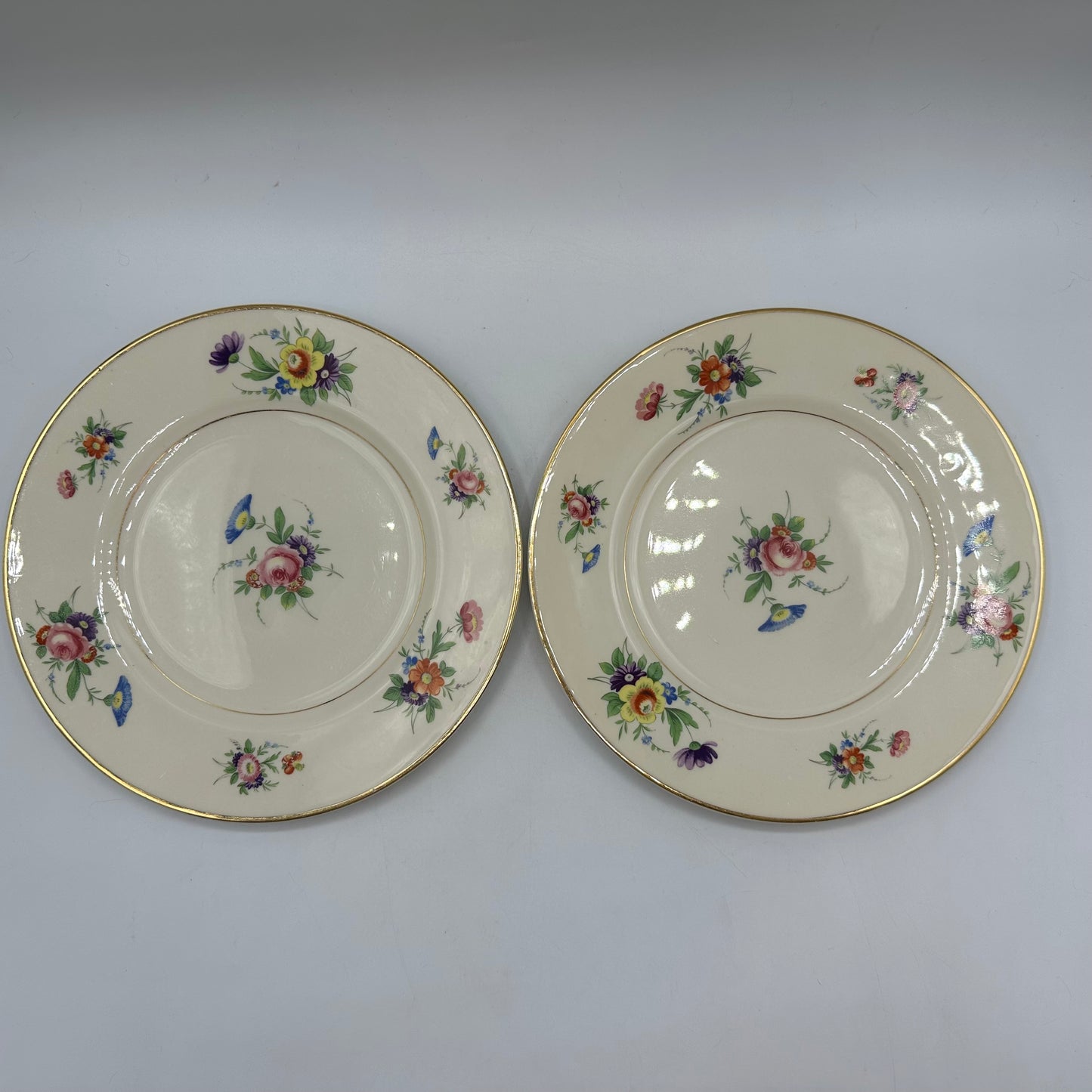 Syracuse China Selma Old Ivory Salad Plates, Set of 2