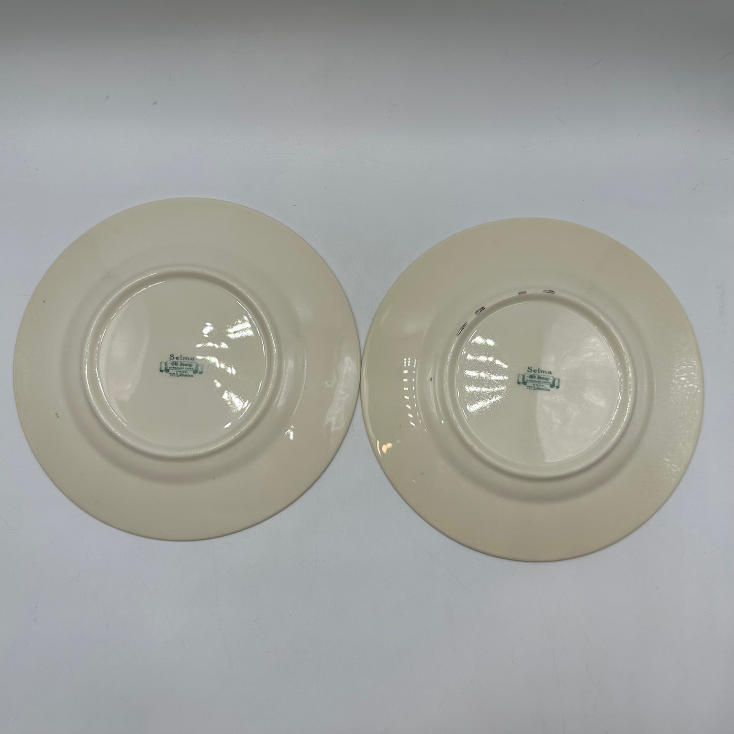 Syracuse China Selma Old Ivory Salad Plates, Set of 2