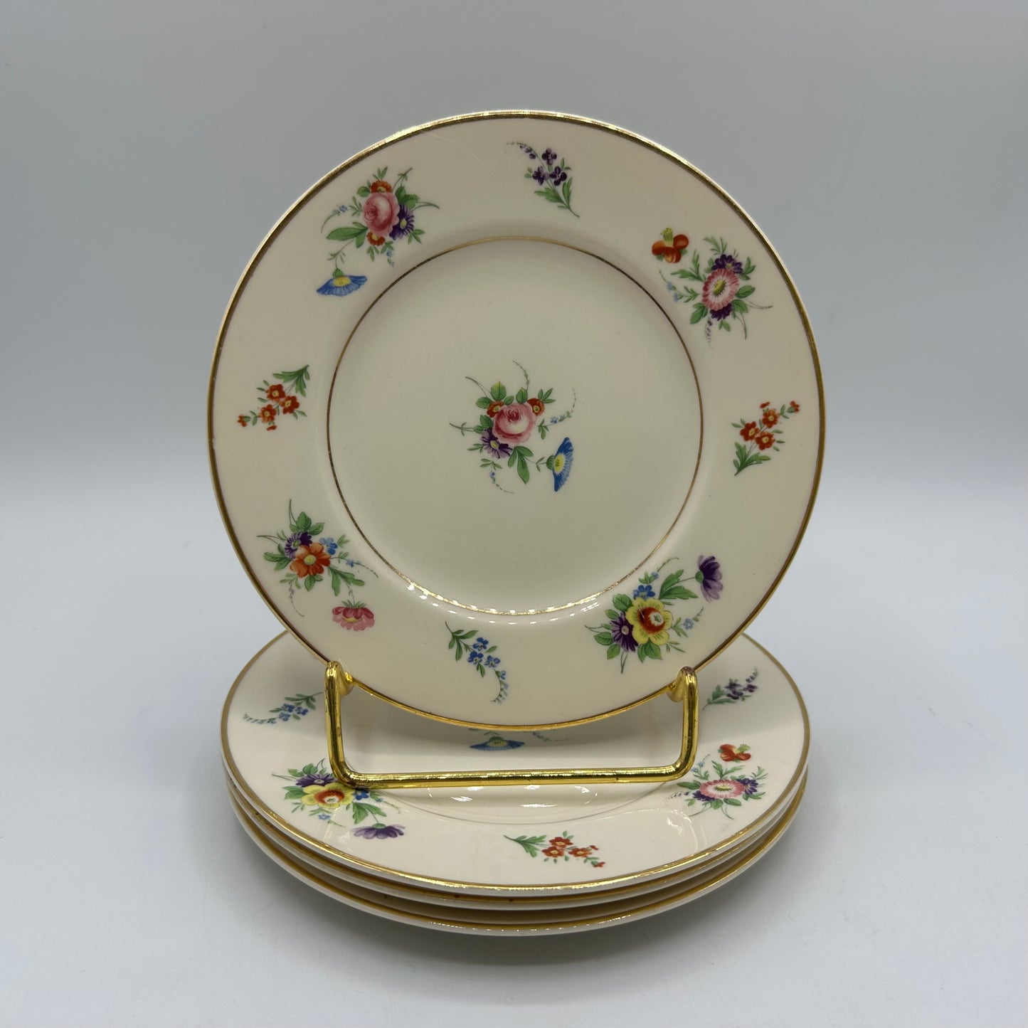 Syracuse China Selma Old Ivory Bread & Butter Plates, Set of 4