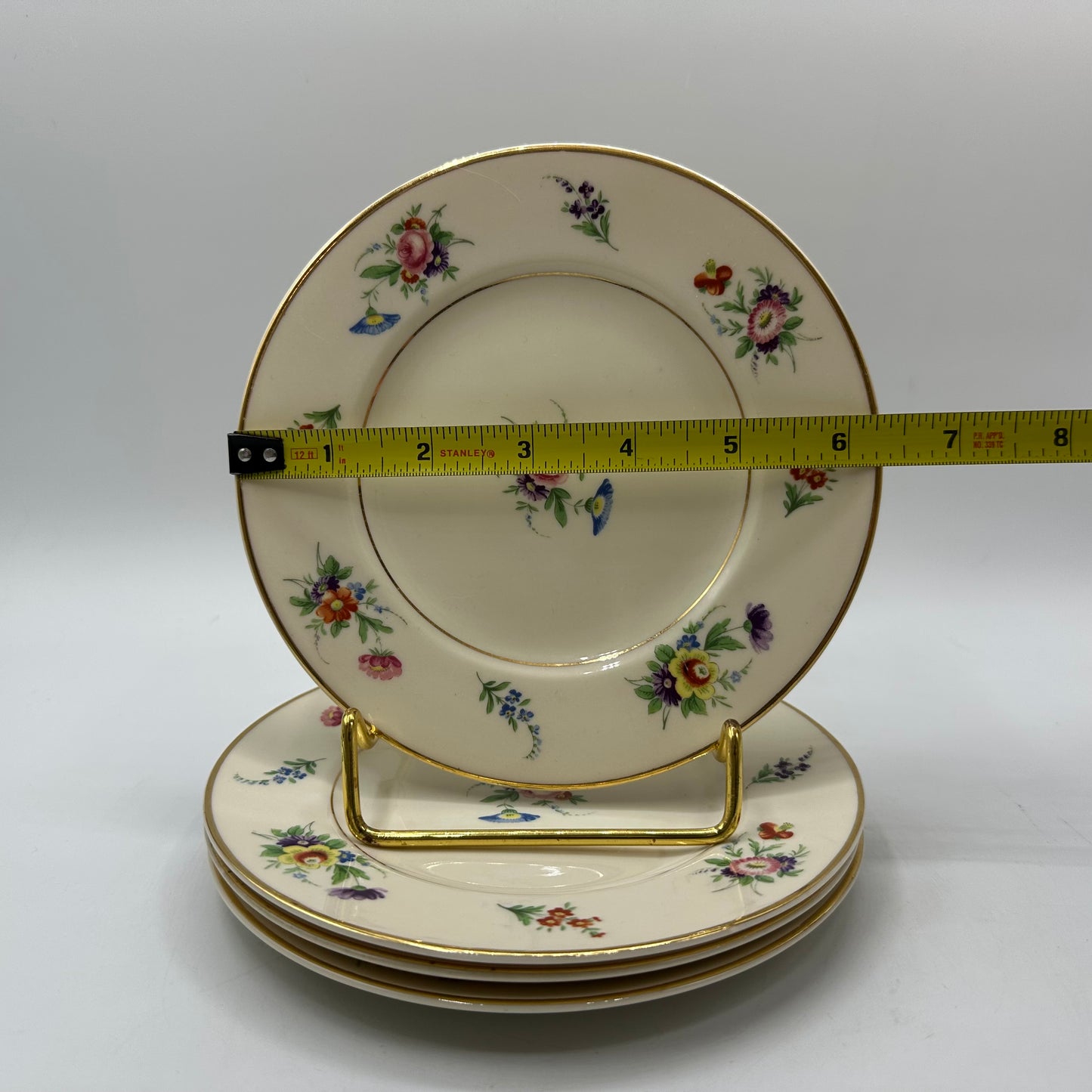 Syracuse China Selma Old Ivory Bread & Butter Plates, Set of 4