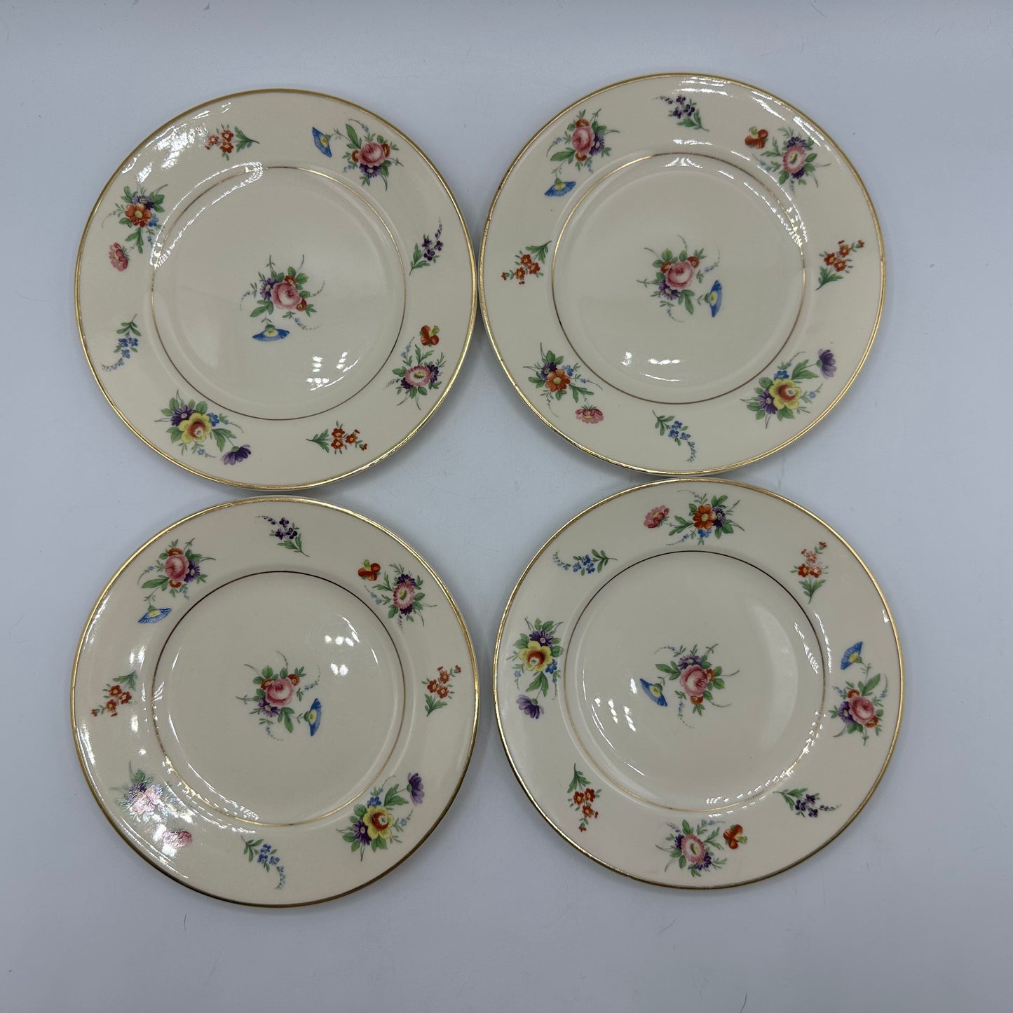 Syracuse China Selma Old Ivory Bread & Butter Plates, Set of 4