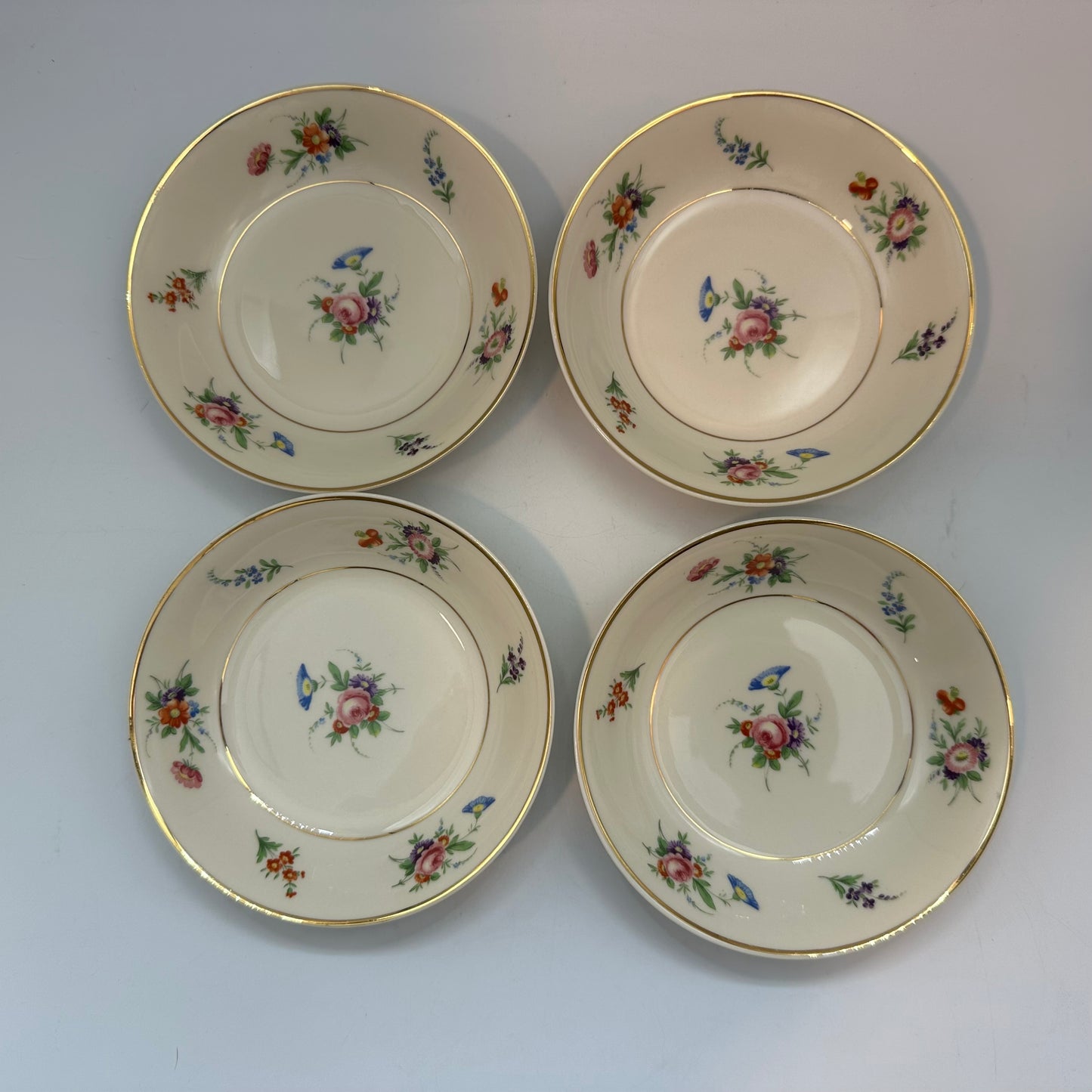 Syracuse China Selma Old Ivory Sauce Bowls, Set of 4