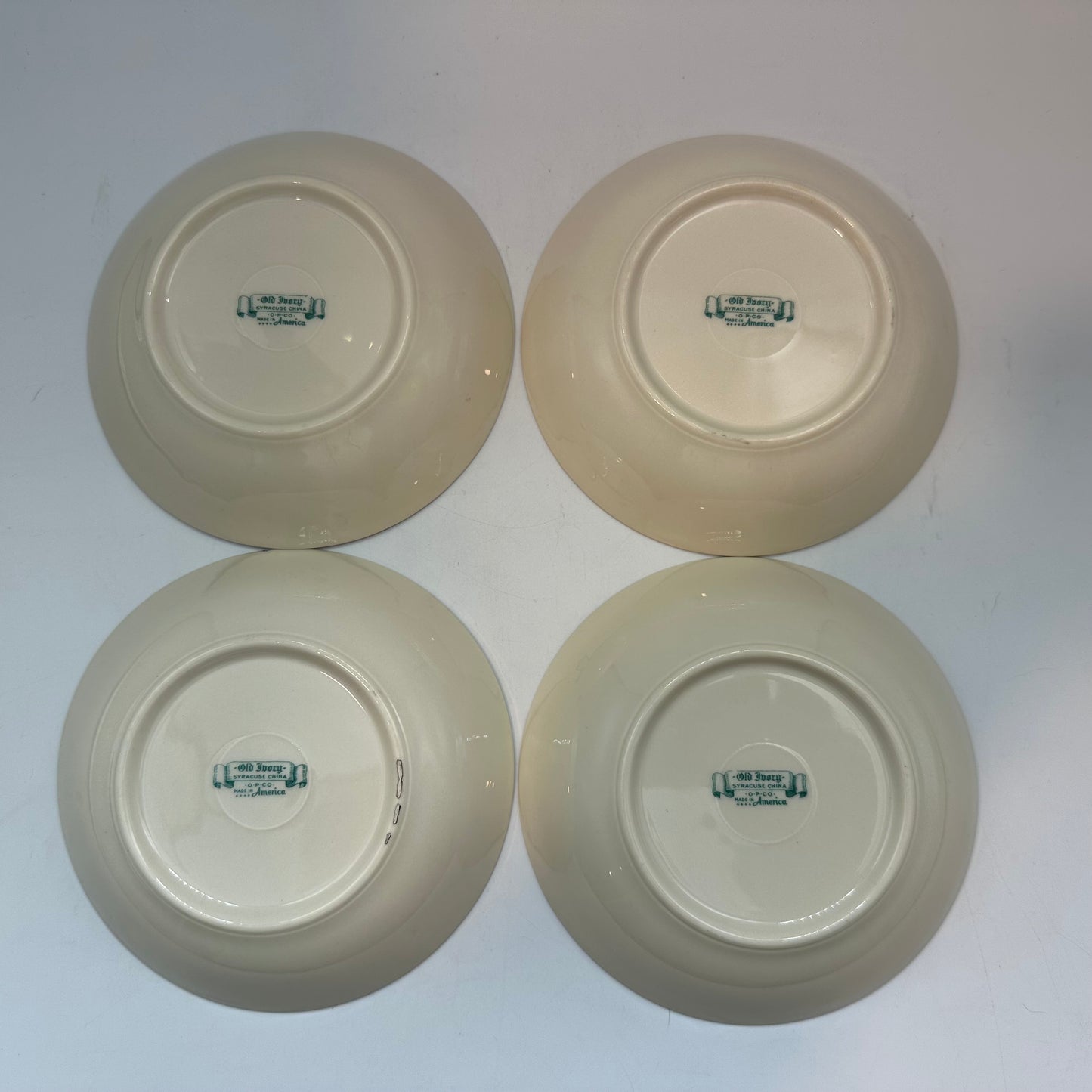 Syracuse China Selma Old Ivory Sauce Bowls, Set of 4