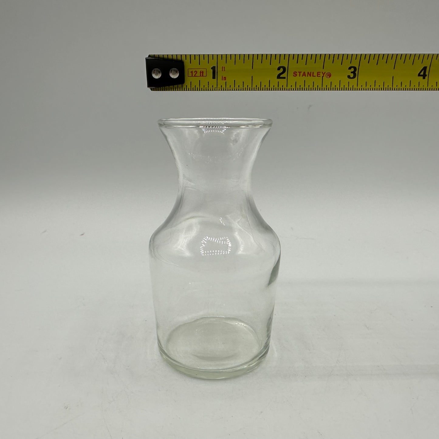 Small Clear Glass Decanters/Vases, 3.75", Set of 3