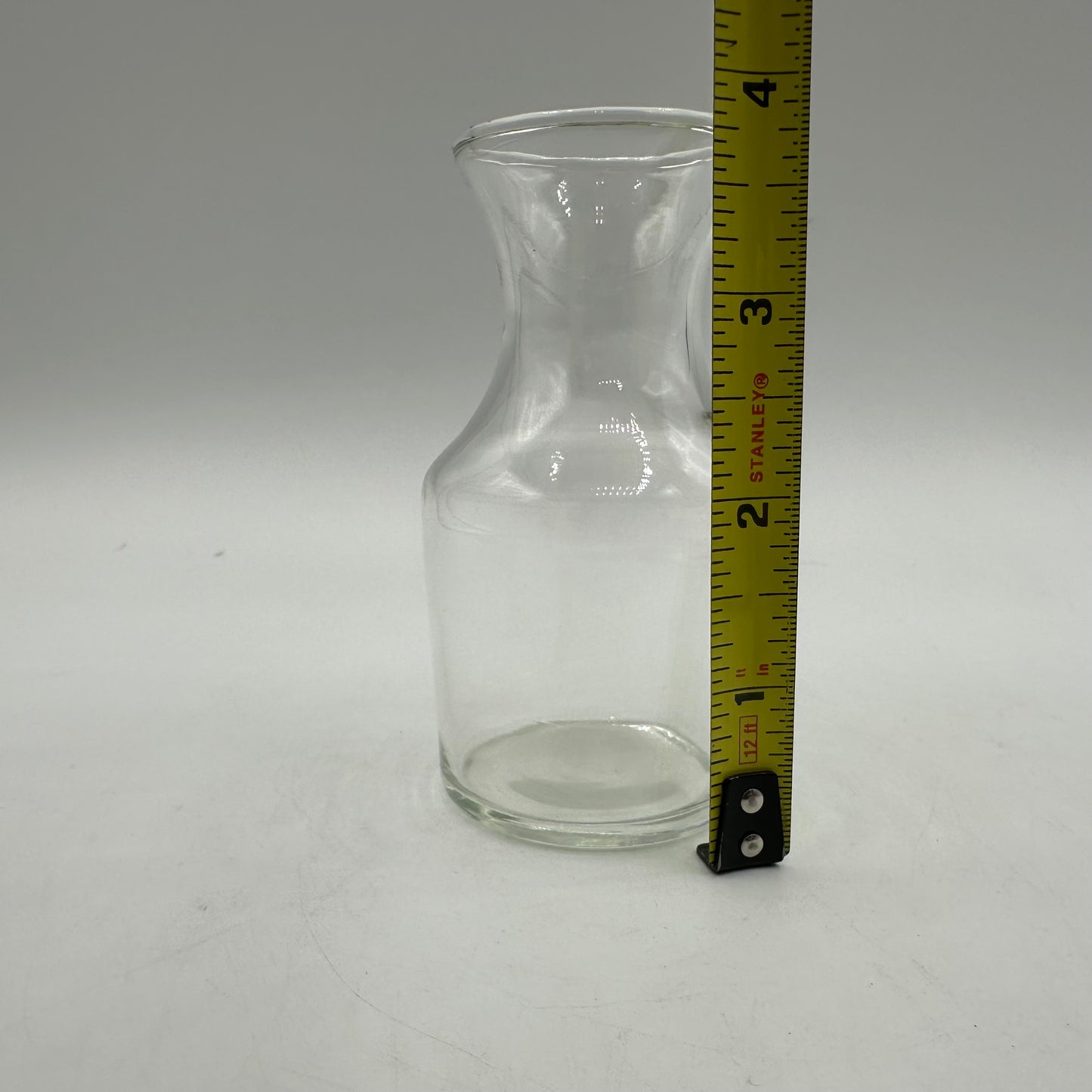 Small Clear Glass Decanters/Vases, 3.75", Set of 3