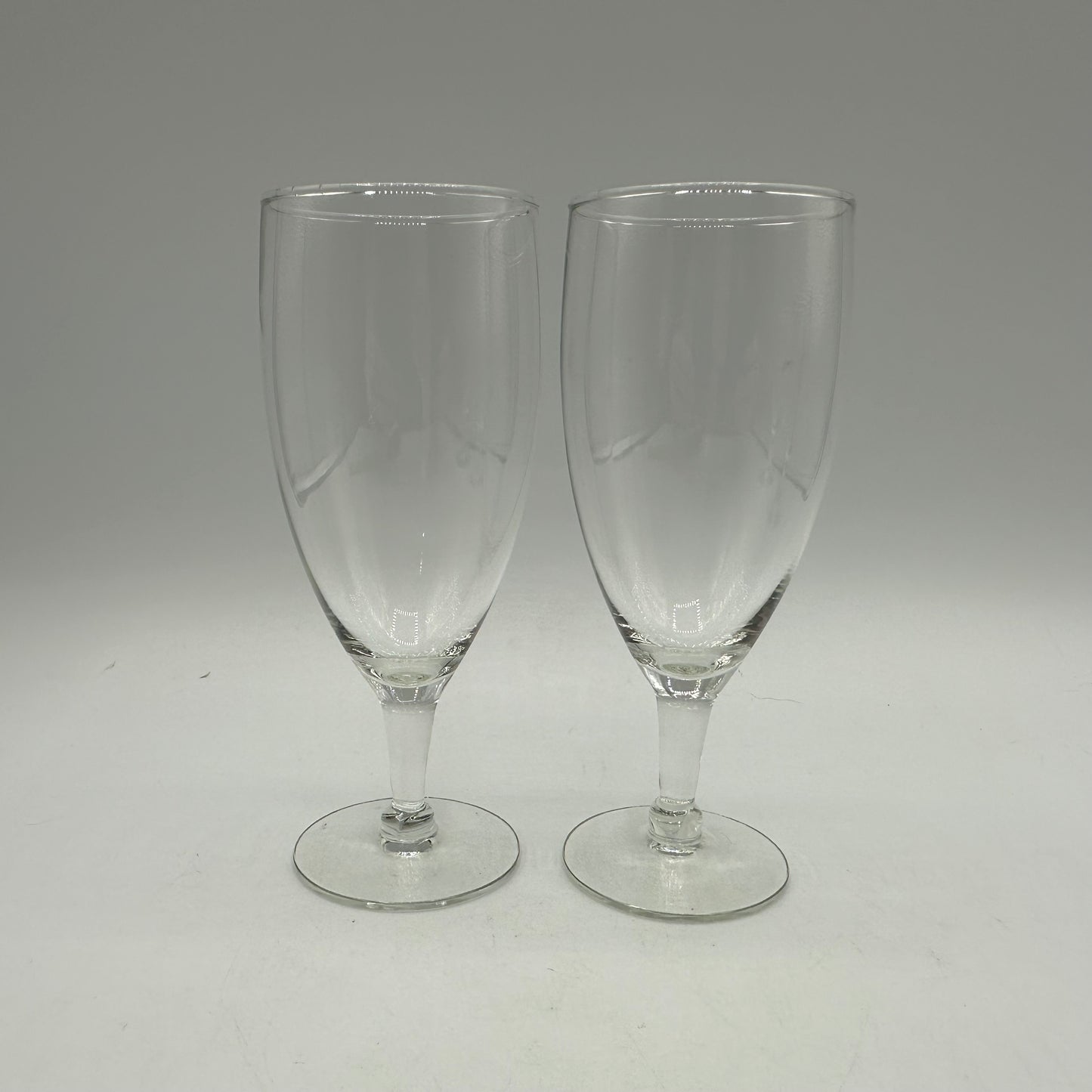 Clear Iced Beverage Glasses, Set of 2