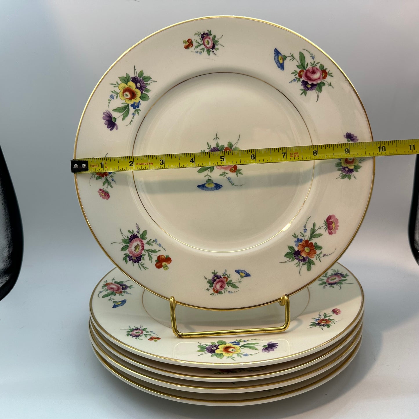 Syracuse China Selma Old Ivory Dinner Plates, Set of 5