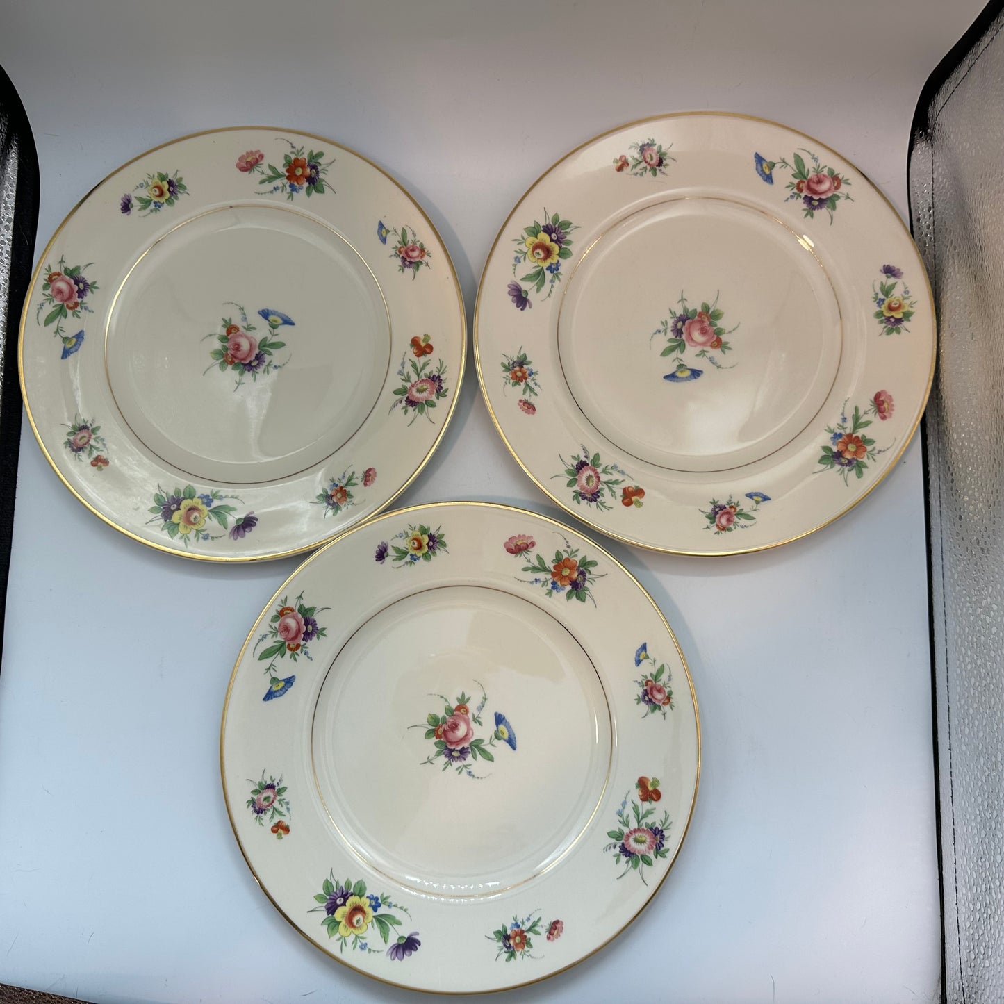 Syracuse China Selma Old Ivory Dinner Plates, Set of 5