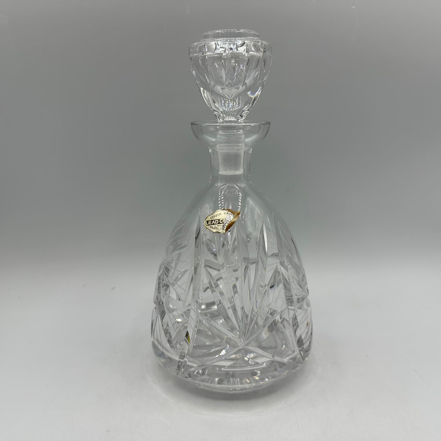 Cut Lead Crystal Decanter with Original Stopper