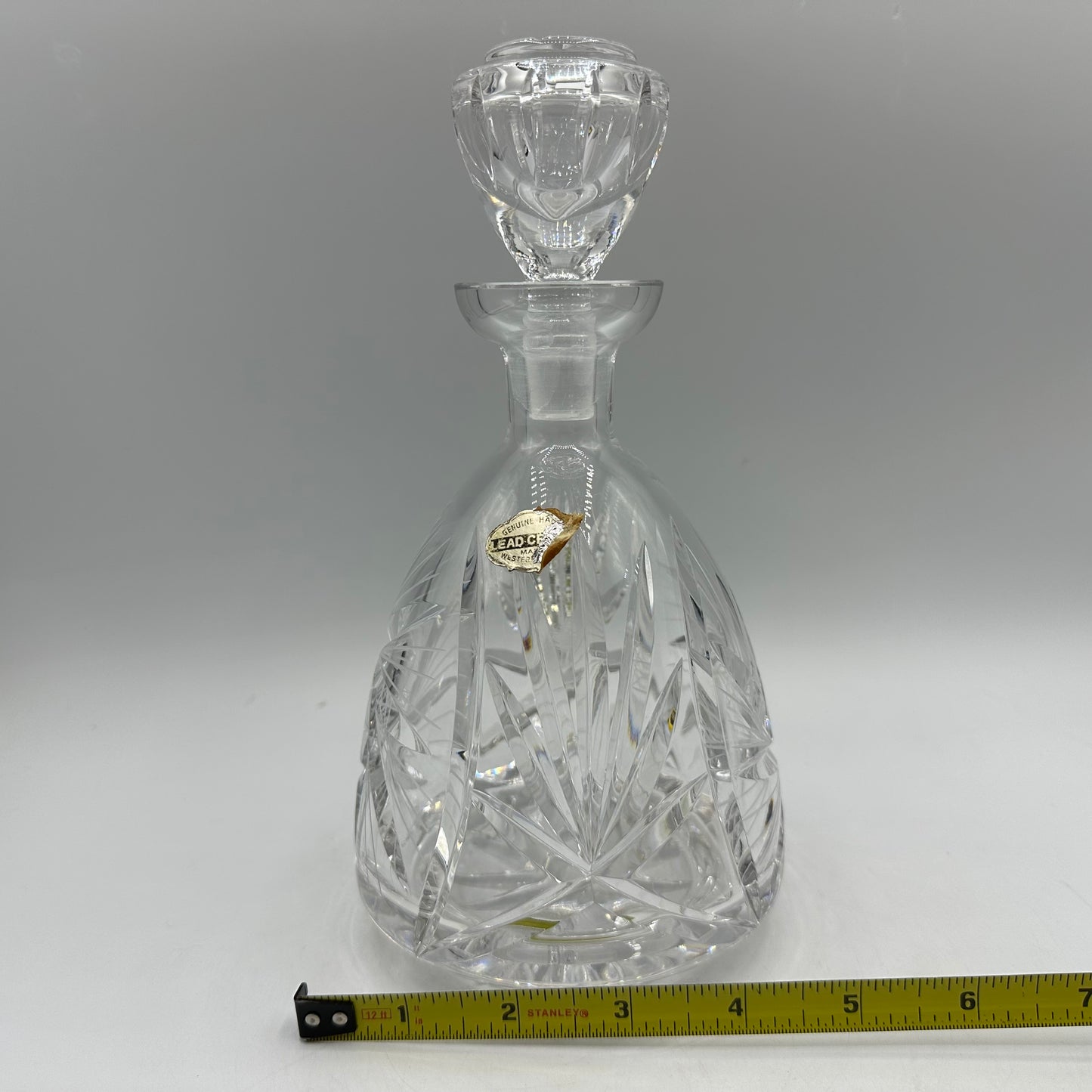 Cut Lead Crystal Decanter with Original Stopper