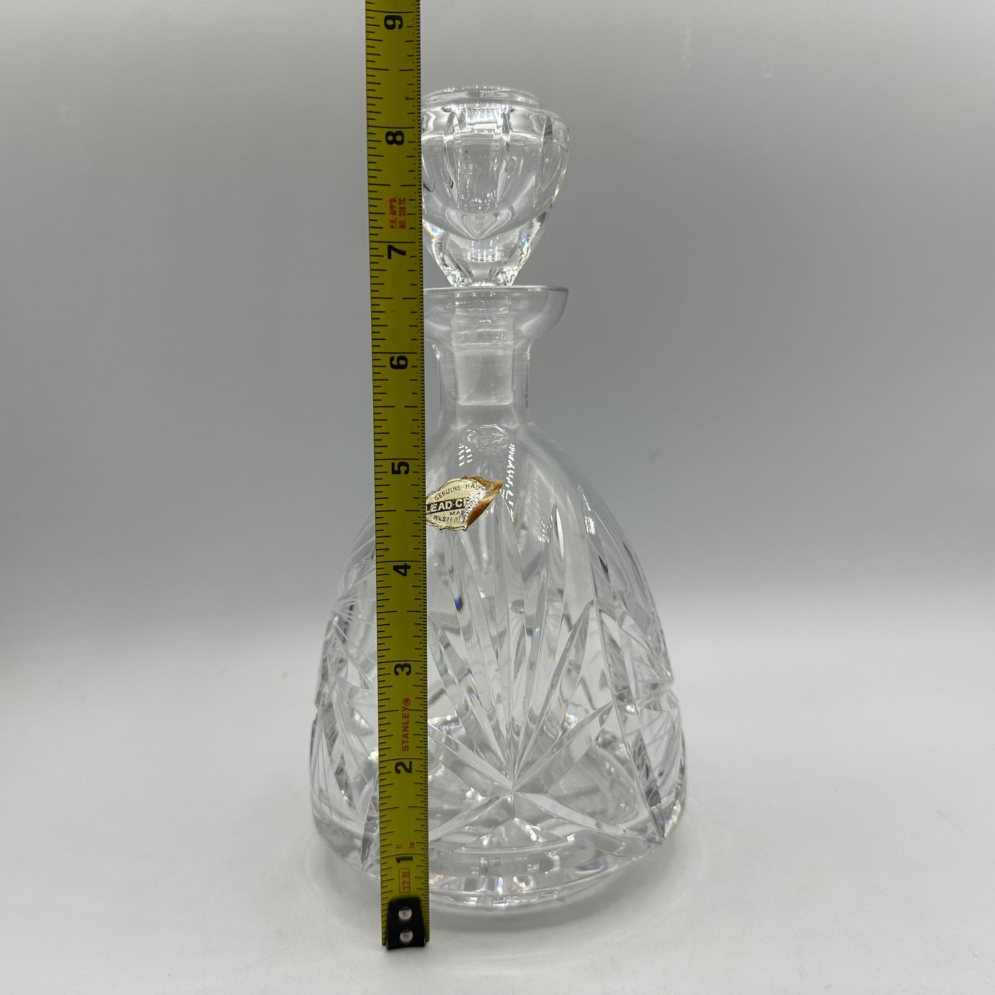 Cut Lead Crystal Decanter with Original Stopper