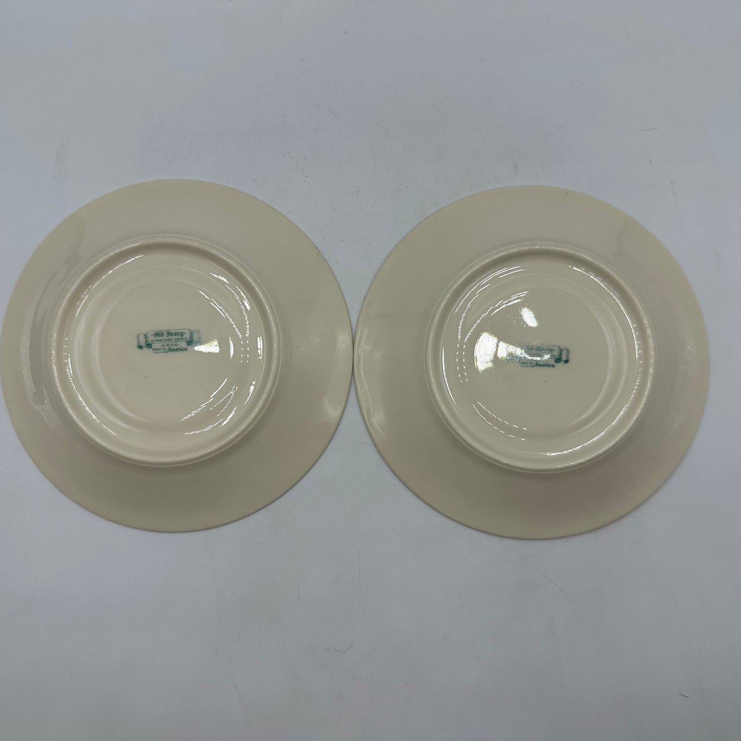 Syracuse China Selma Old Ivory- saucers only, set of 2