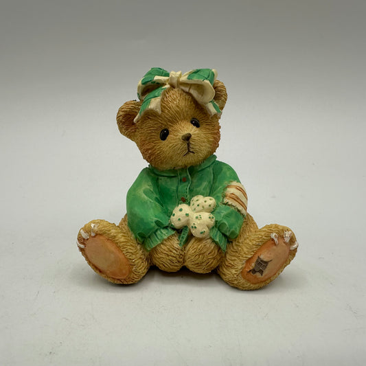 Cherished Teddies Figurine Kathleen "Luck Found Me A Friend In You"