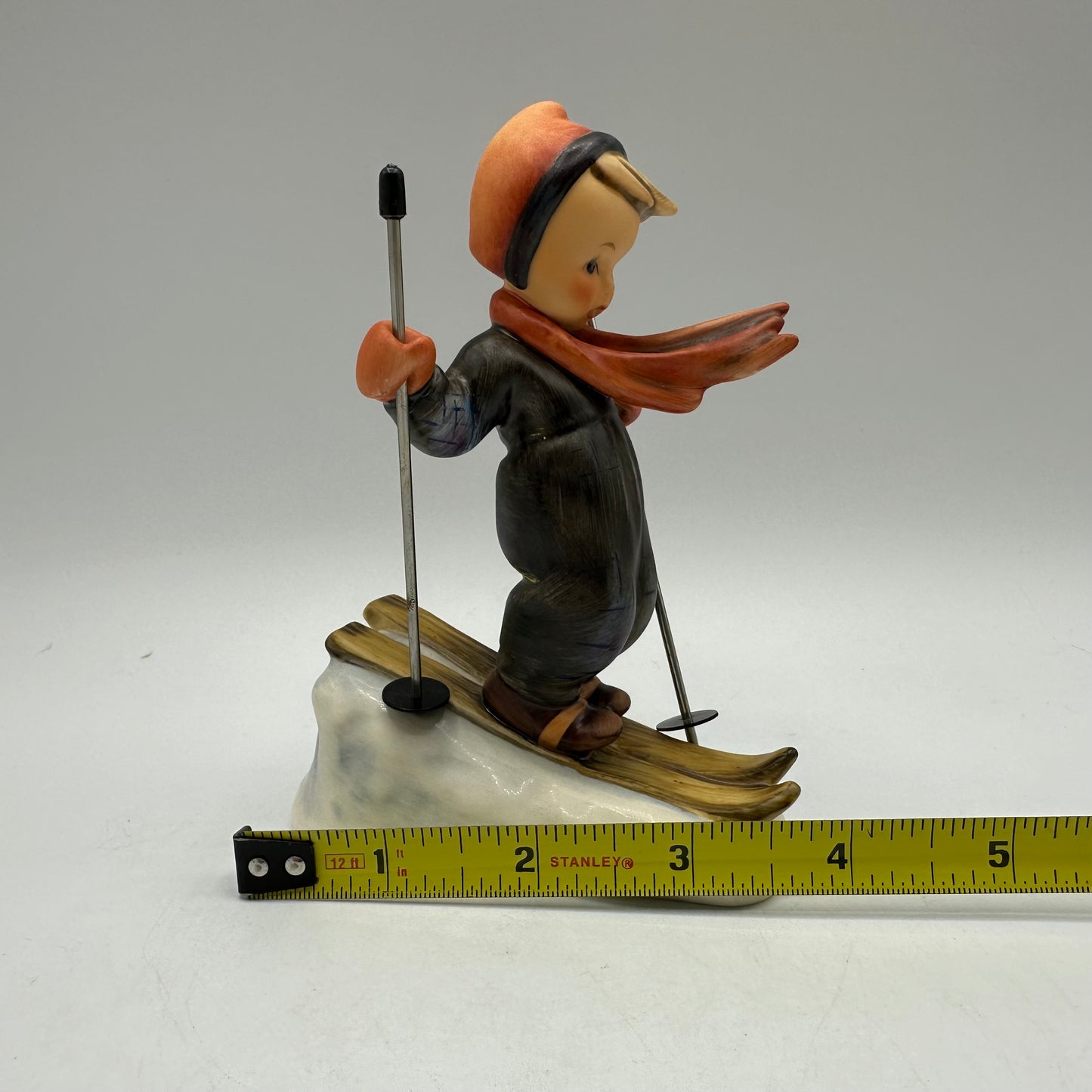 Goebel Hummel Figurine "Skier" With Metal Poles TMK-5