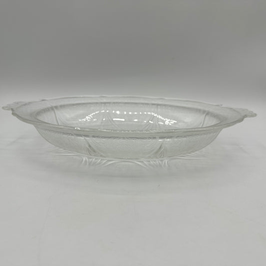 Hazel-Atlas Royal Lace 11" Oval Vegetable Bowl, Clear