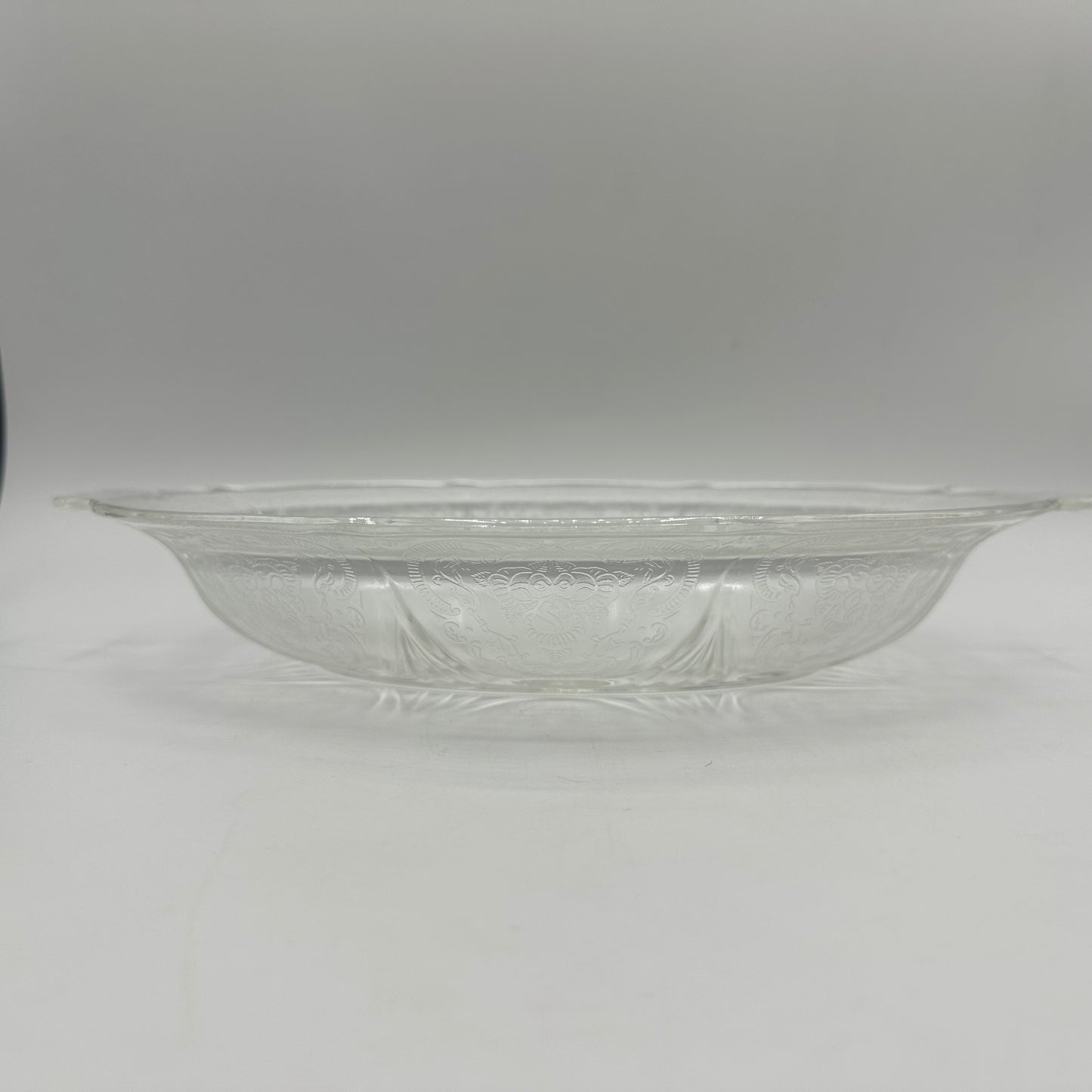 Hazel-Atlas Royal Lace 11" Oval Vegetable Bowl, Clear