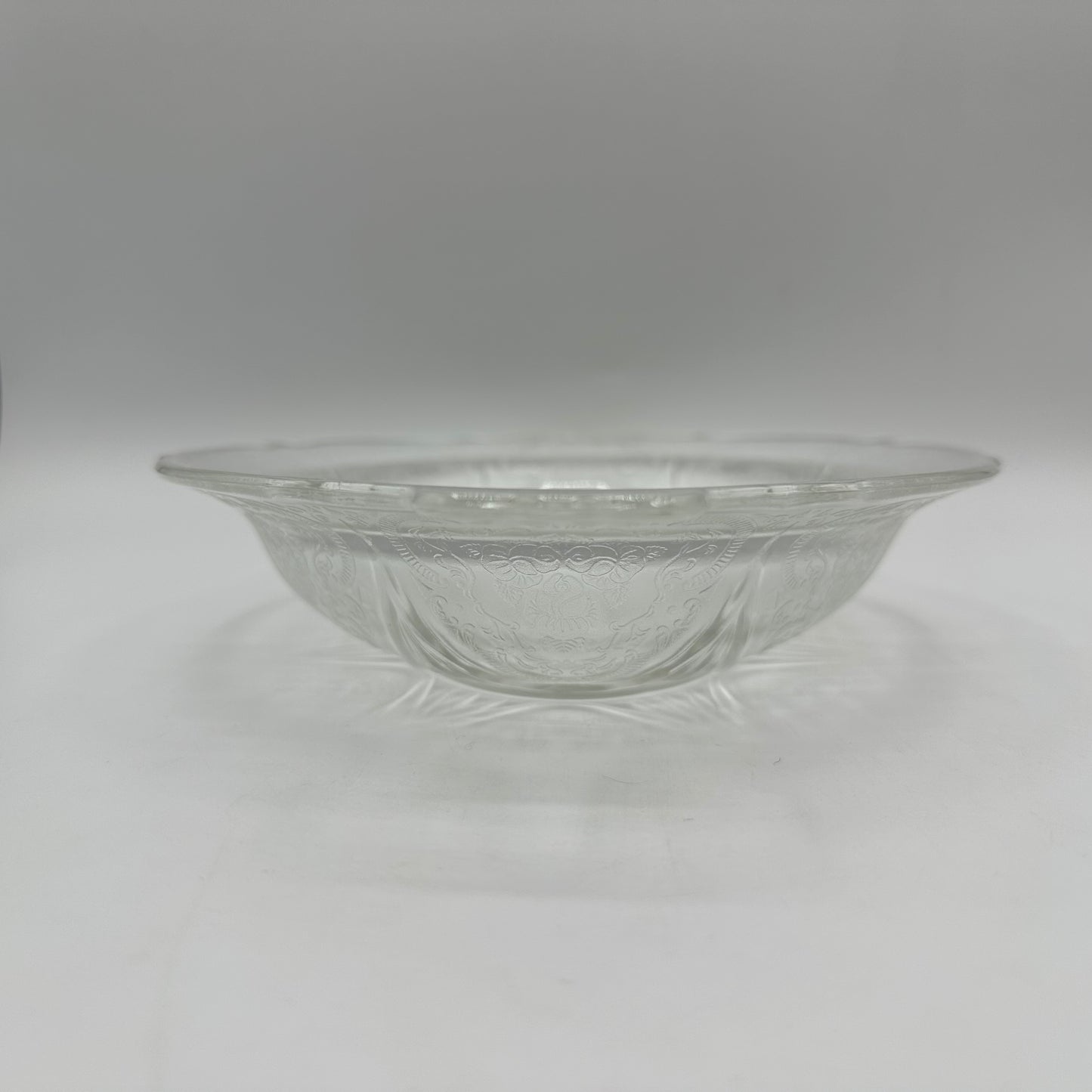 Hazel-Atlas Royal Lace 11" Oval Vegetable Bowl, Clear