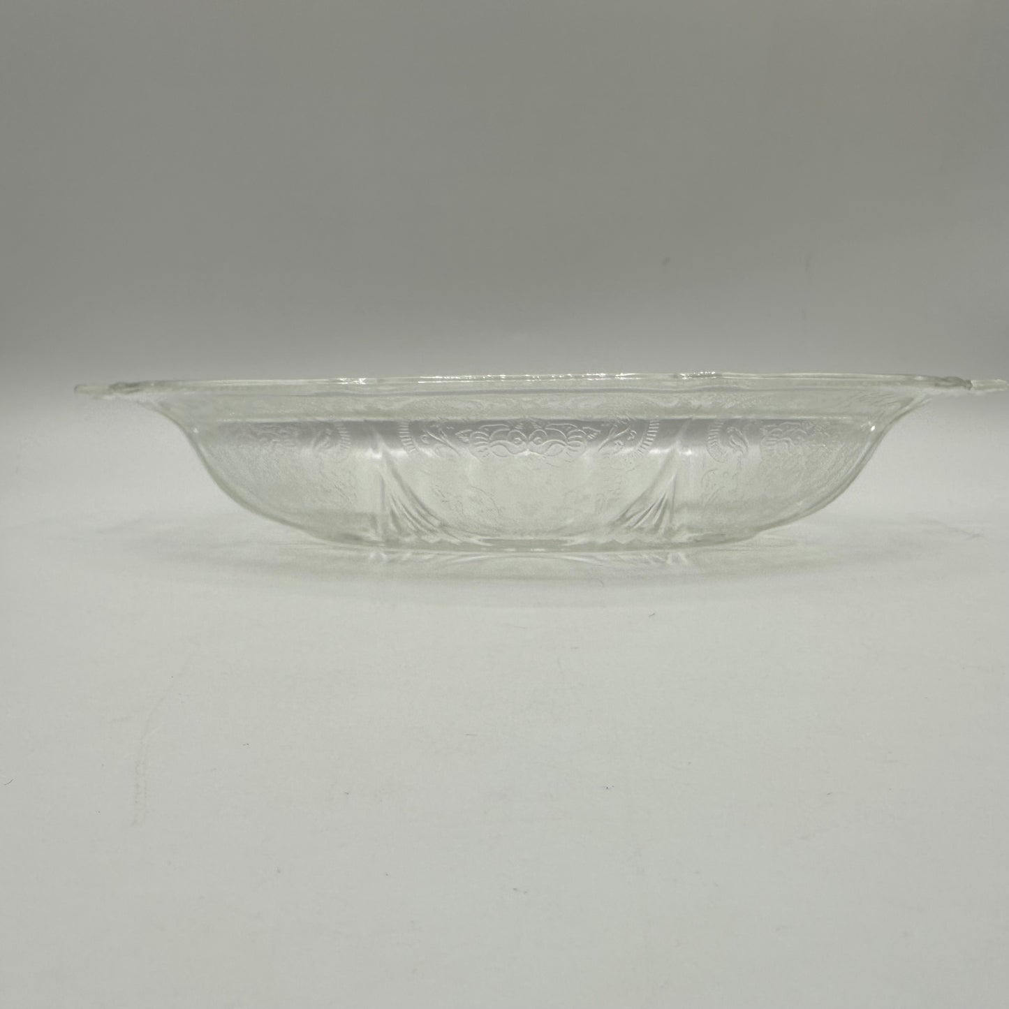 Hazel-Atlas Royal Lace 11" Oval Vegetable Bowl, Clear