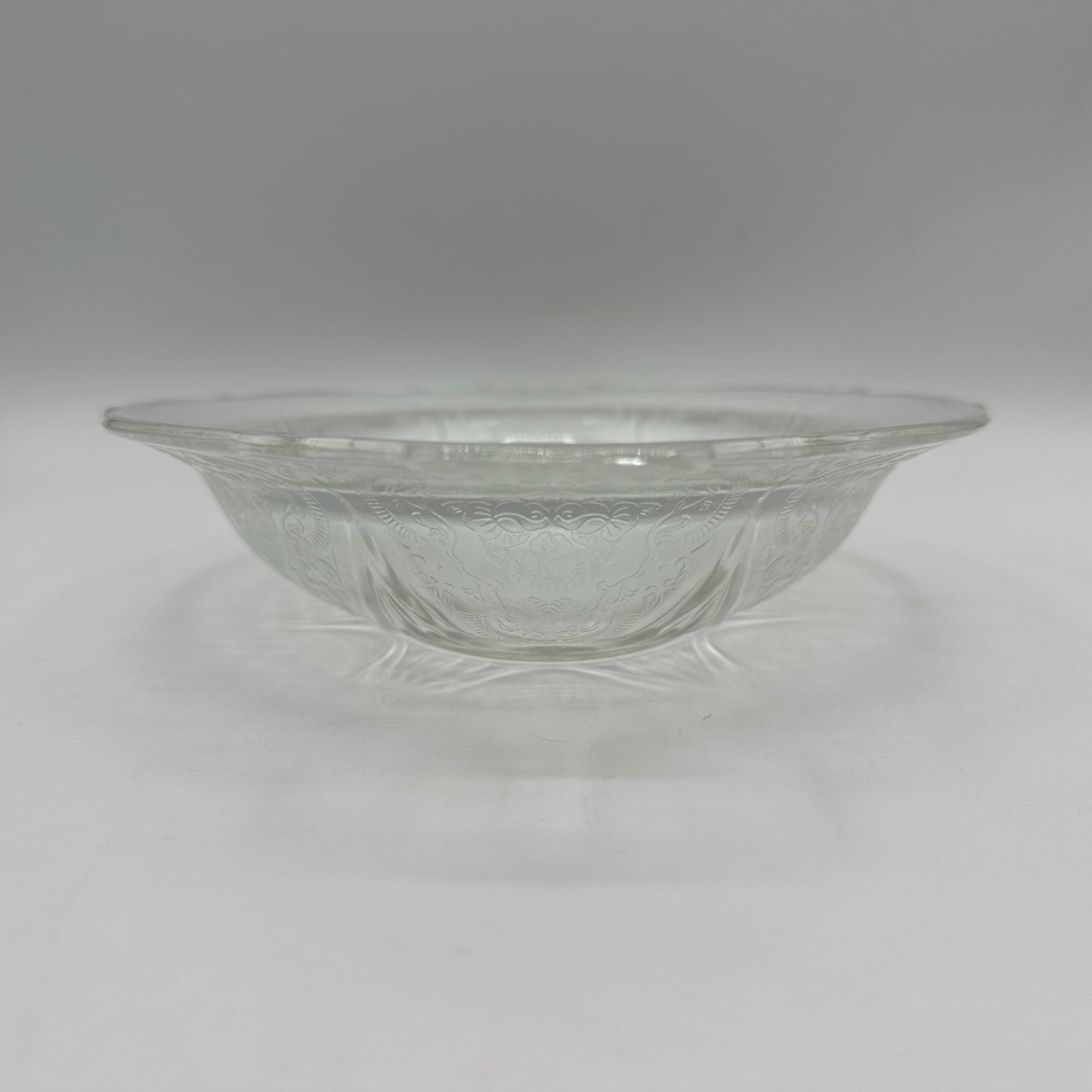Hazel-Atlas Royal Lace 11" Oval Vegetable Bowl, Clear
