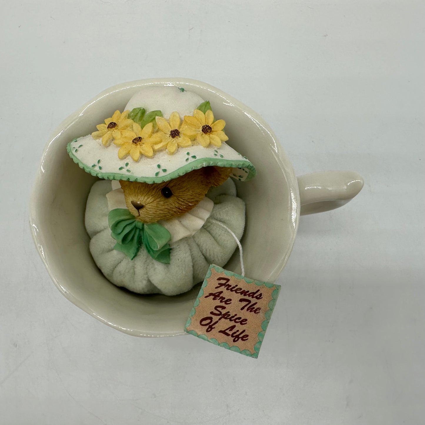 Cherished Teddies "Friends are the Spice of Life"  Teacup and Sachet